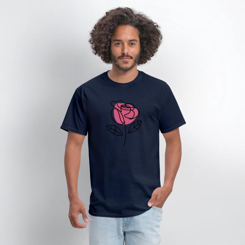 Elegant Simplicity: One-Line Rose Drawing
