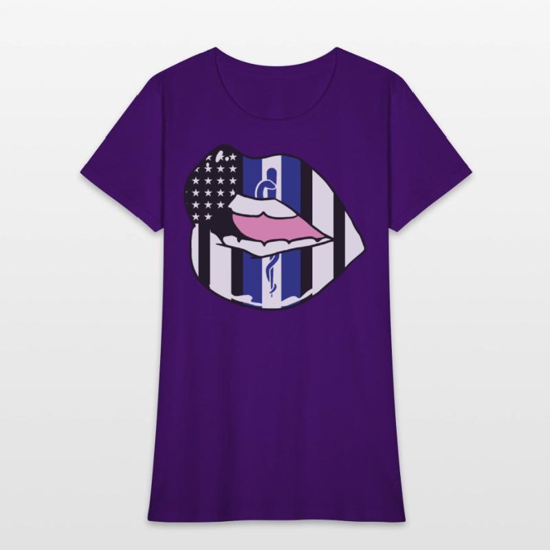 EMS US Flag Lips Emergency First Responders