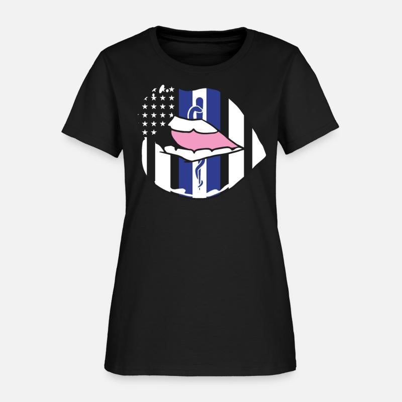 EMS US Flag Lips Emergency First Responders