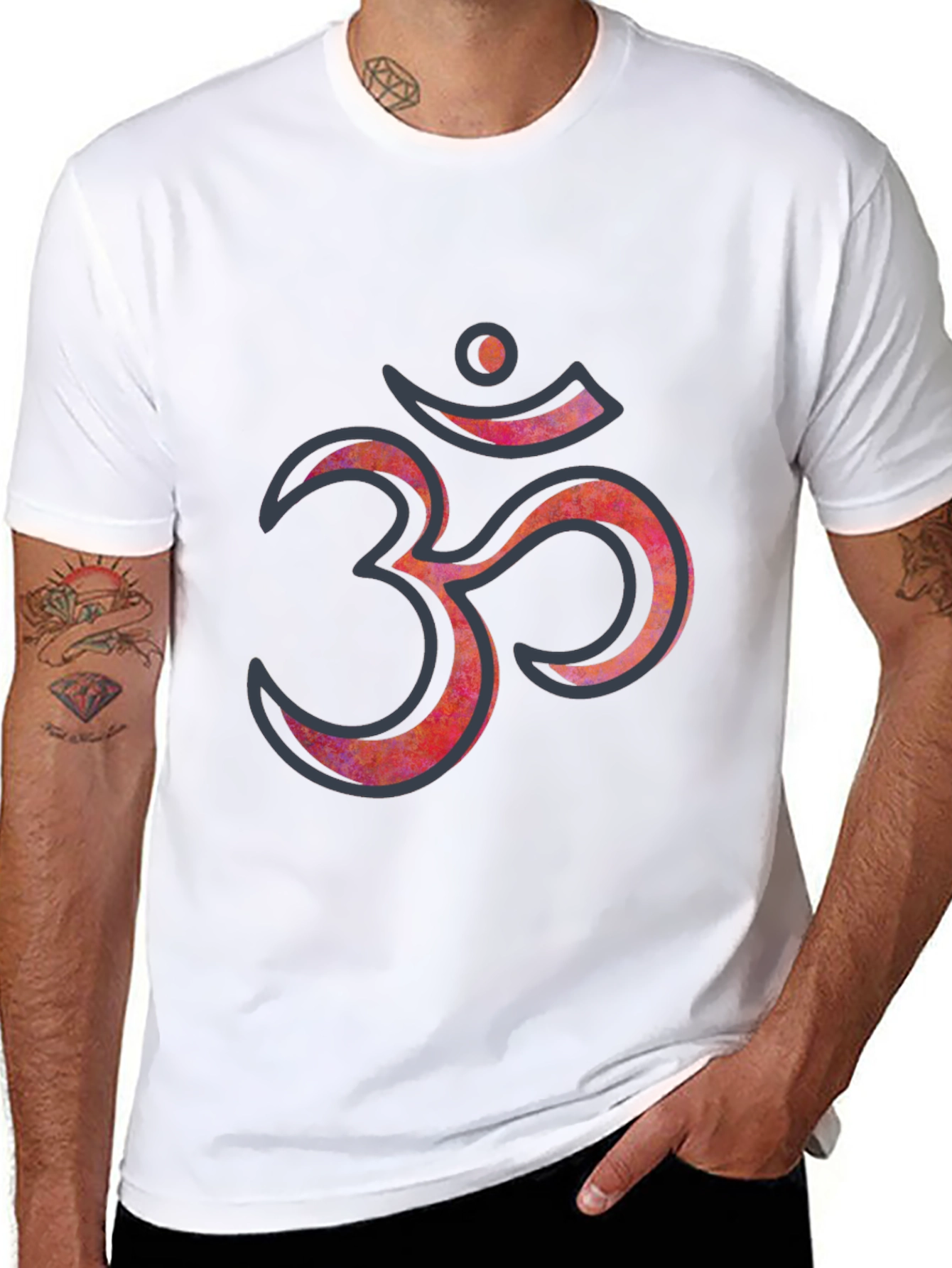 Om Symbol Graphic Tee - Spiritual Style