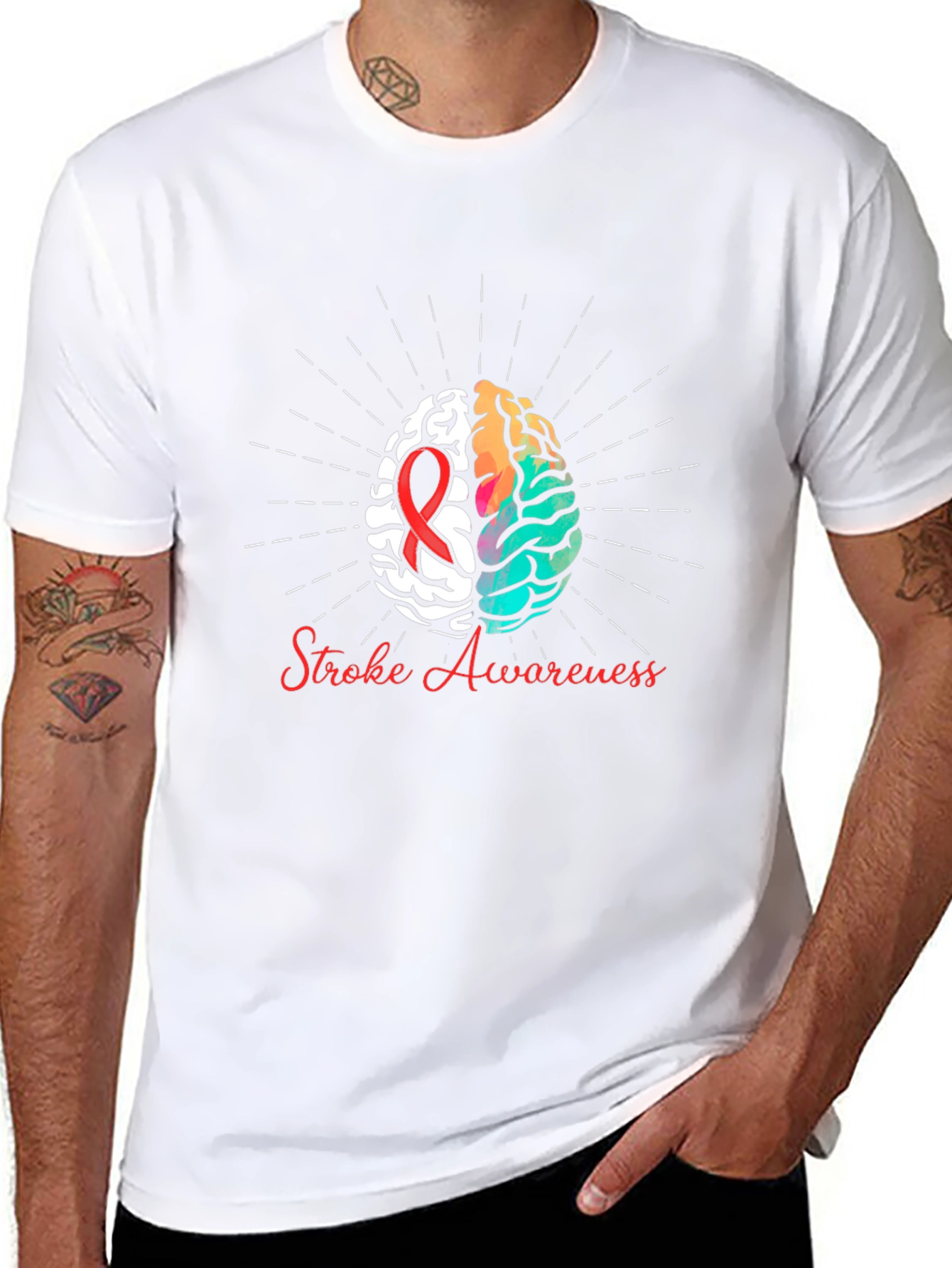 Stroke Awareness Graphic Tee - Black