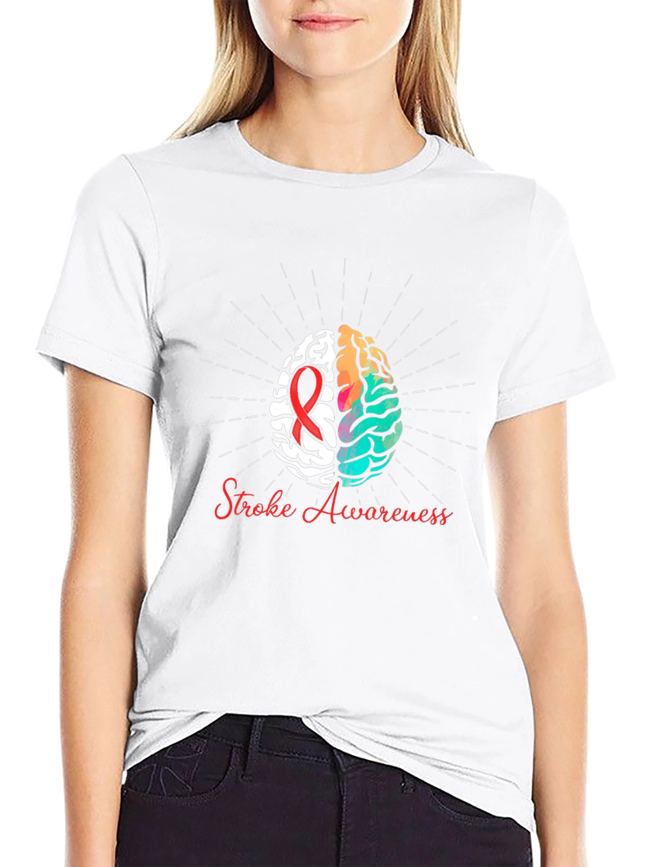 Stroke Awareness Graphic Tee - Black