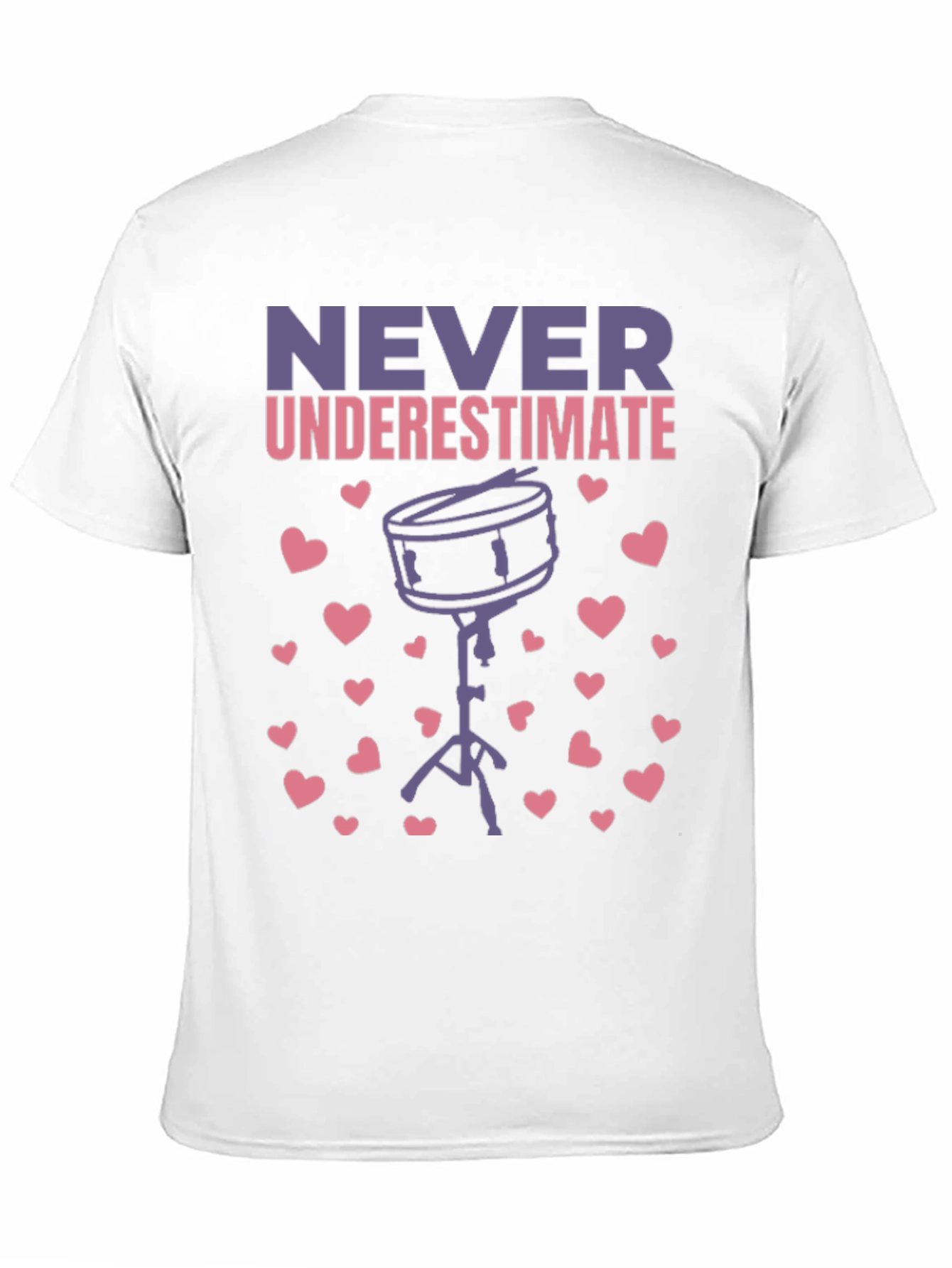 Never Underestimate Drummer Heart T-Shirt