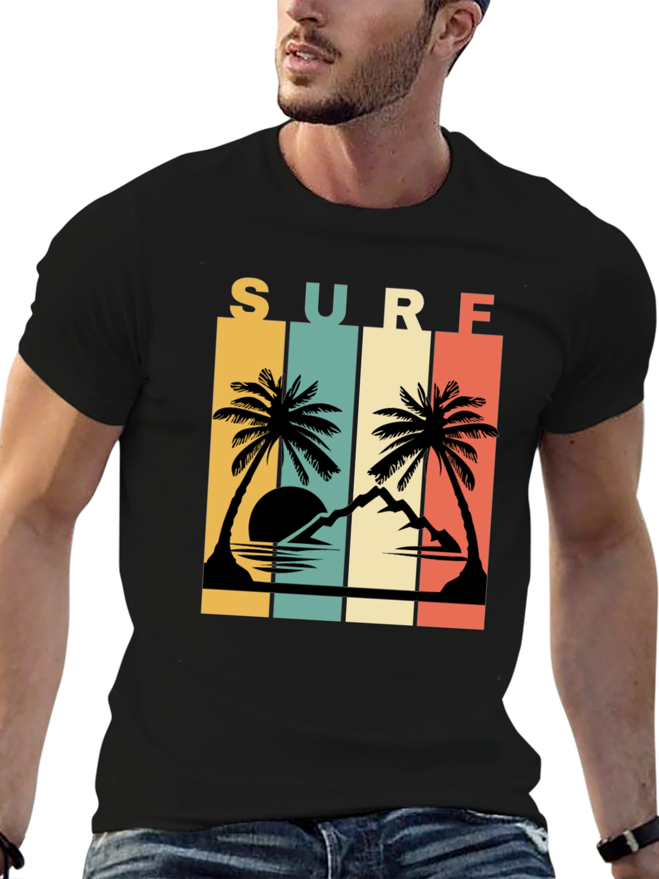 Retro Surf Palms Tee