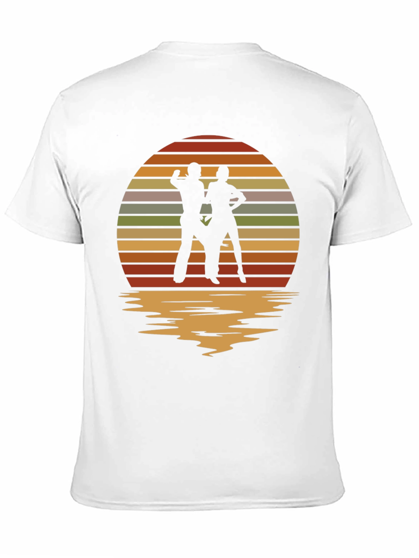 Retro Sunset Dancing Silhouette T-Shirt