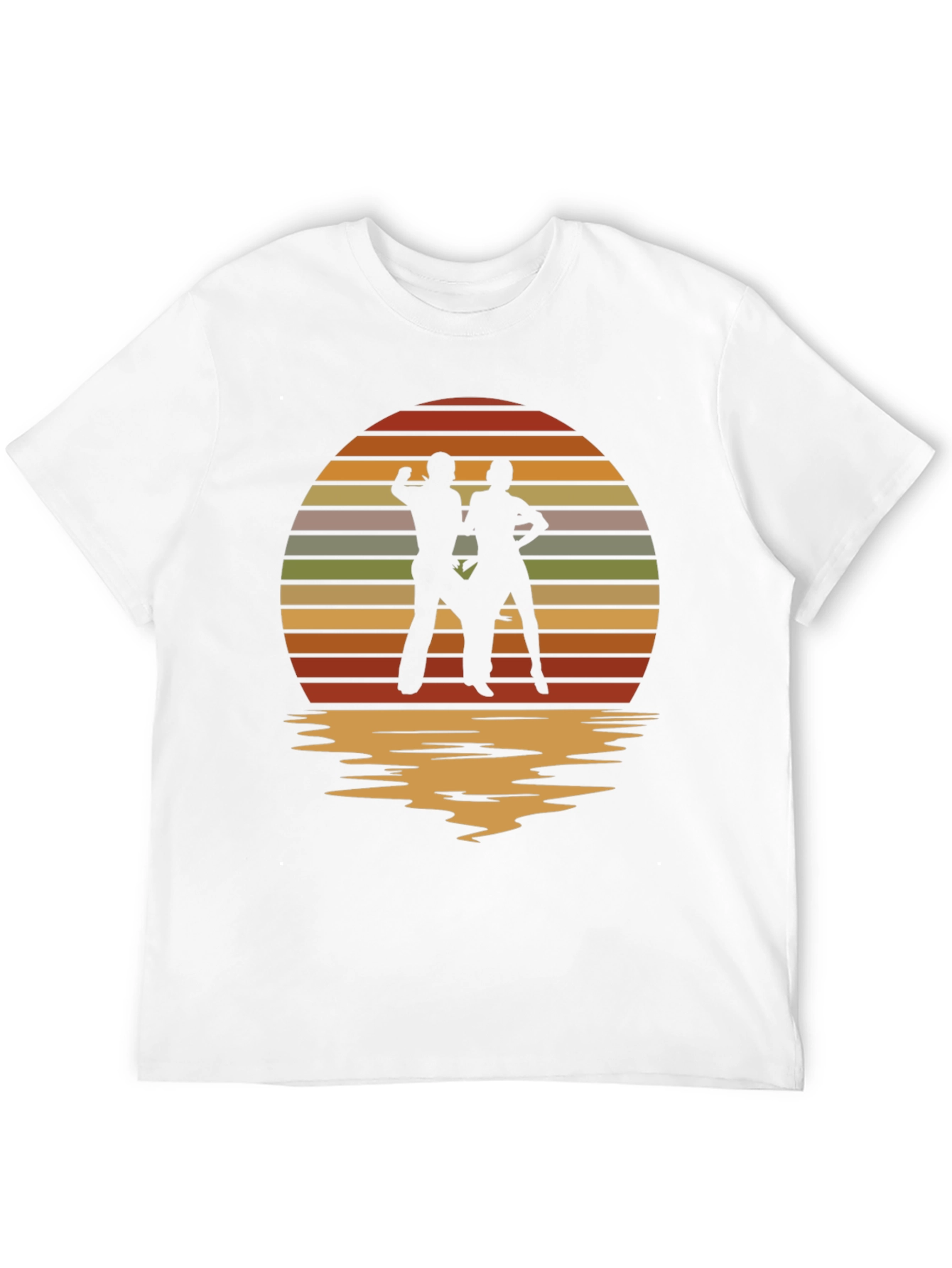 Retro Sunset Dancing Silhouette T-Shirt
