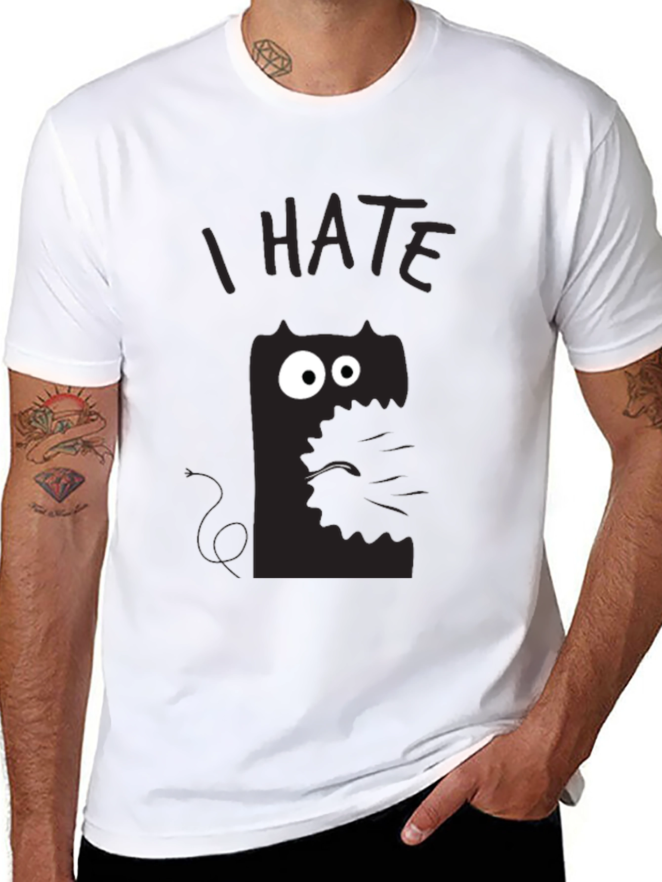 I Hate My Cat T-Shirt - Funny Graphic Tee