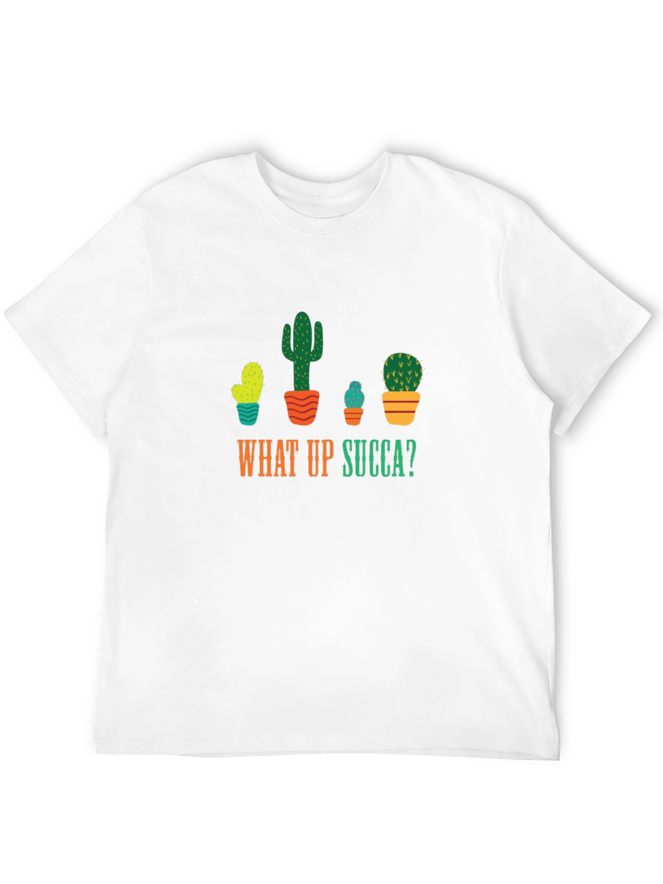 What Up Succa T-Shirt - Funny Cactus Graphic Tee