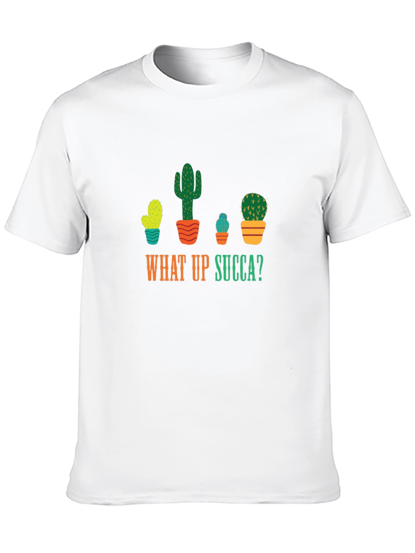What Up Succa T-Shirt - Funny Cactus Graphic Tee