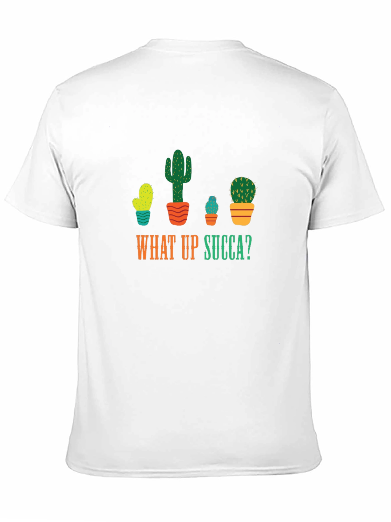 What Up Succa T-Shirt - Funny Cactus Graphic Tee