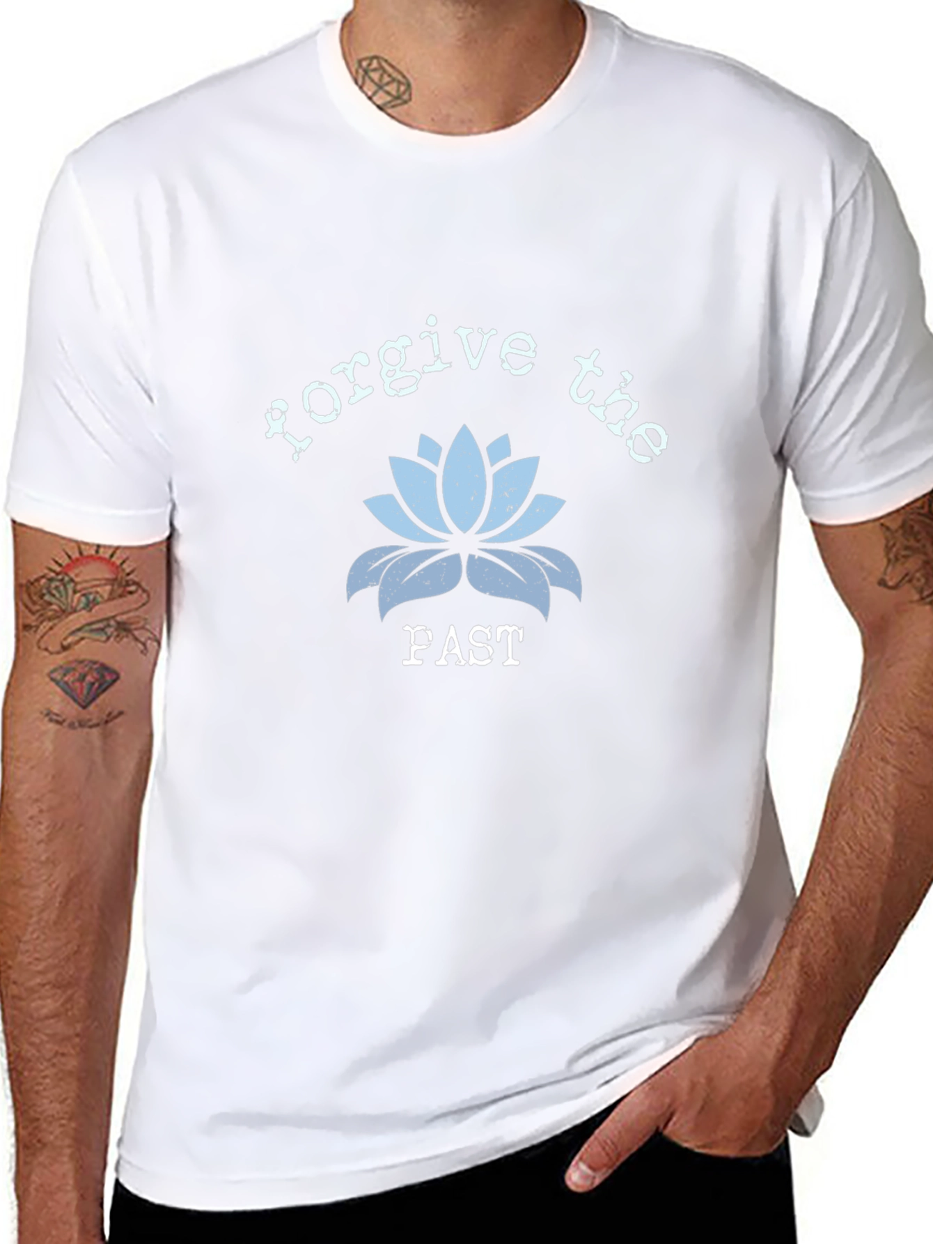 Forgive the Fast Lotus Flower Graphic T-Shirt