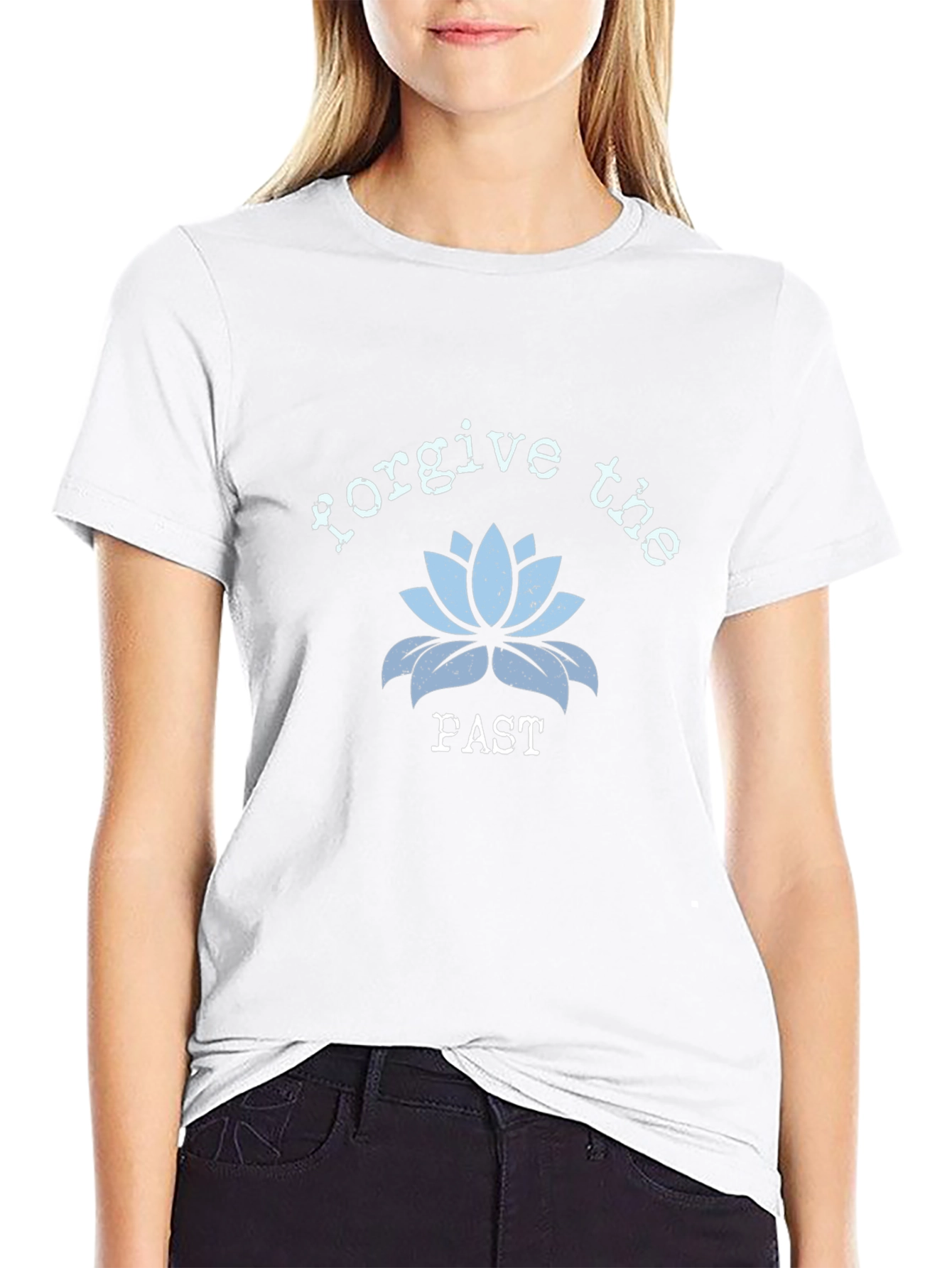 Forgive the Fast Lotus Flower Graphic T-Shirt