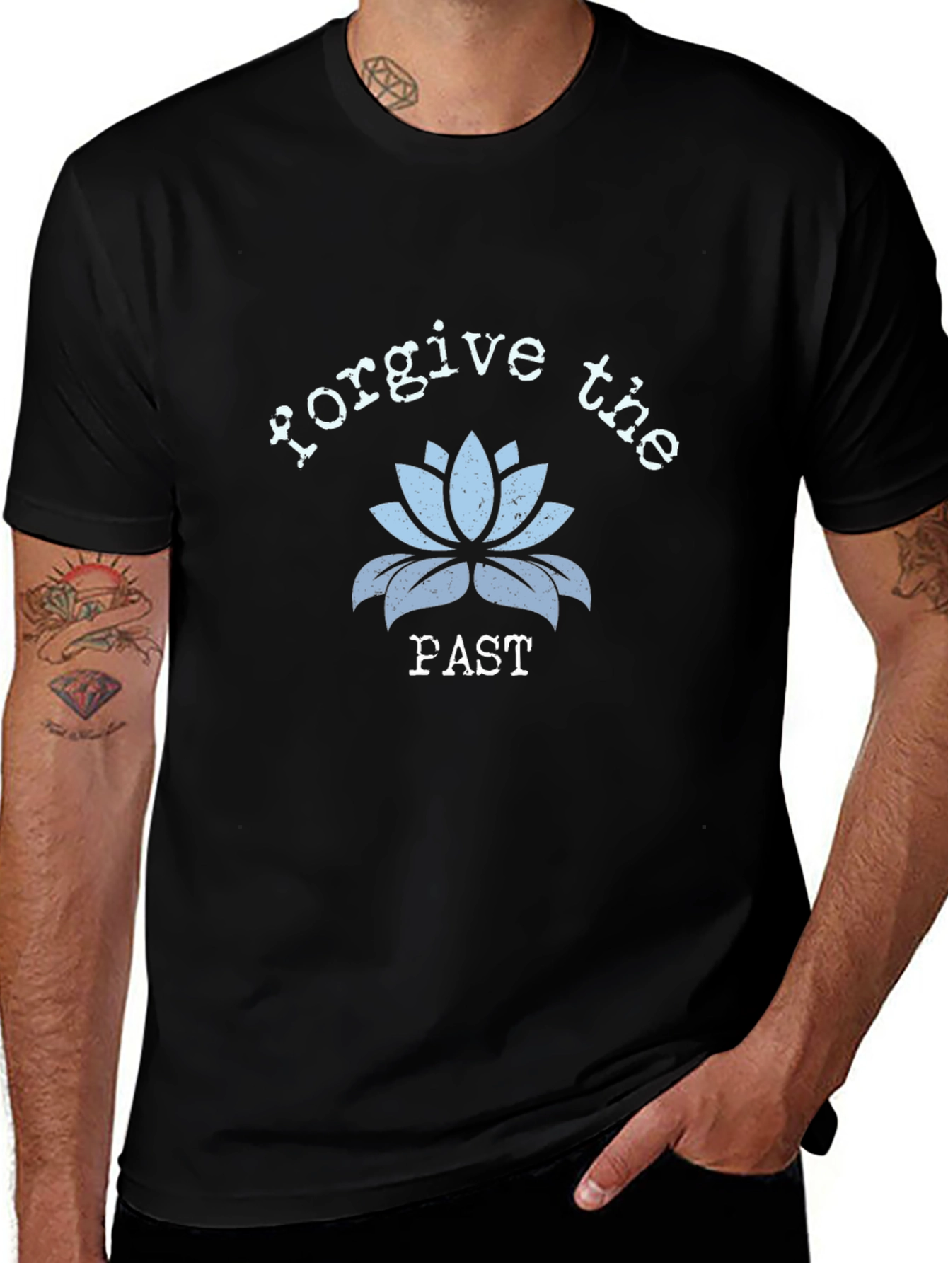 Forgive the Fast Lotus Flower Graphic T-Shirt