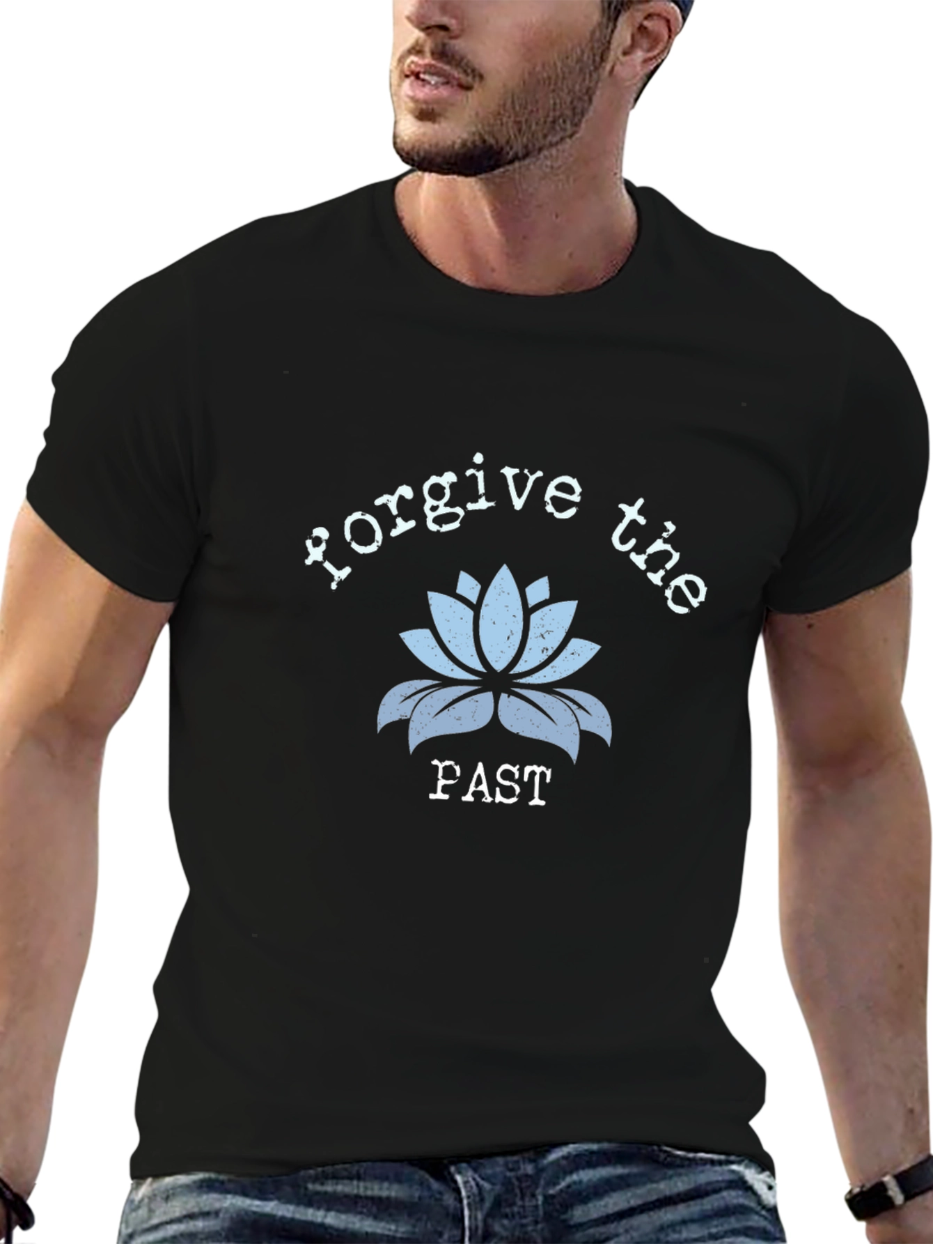 Forgive the Fast Lotus Flower Graphic T-Shirt