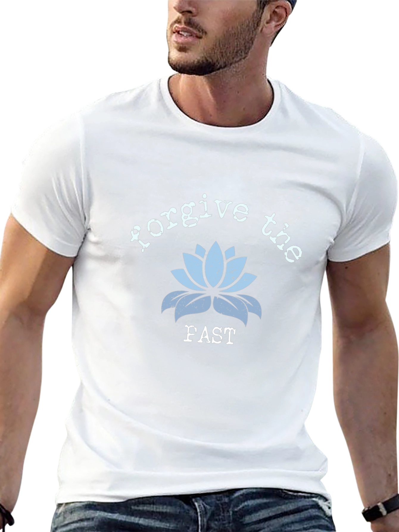 Forgive the Fast Lotus Flower Graphic T-Shirt