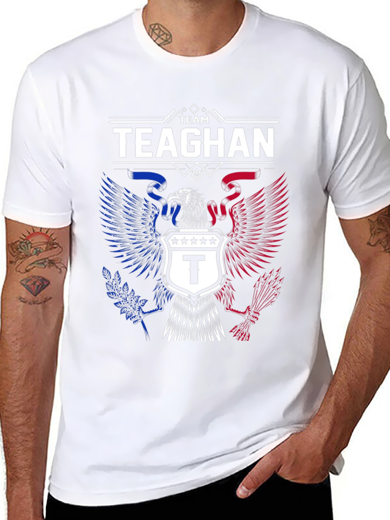 Team Teaghan Eagle Shield Graphic T-Shirt