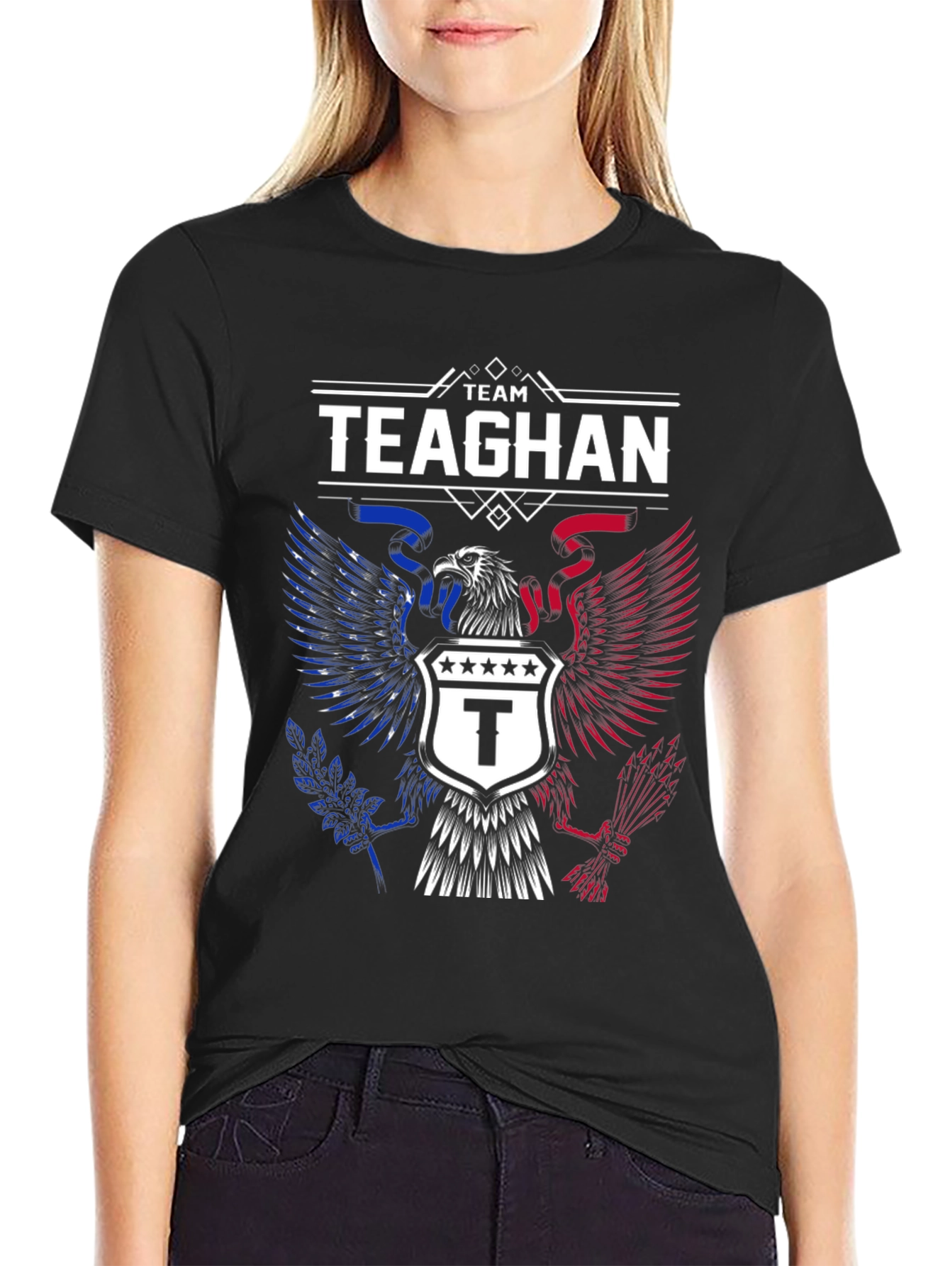 Team Teaghan Eagle Shield Graphic T-Shirt
