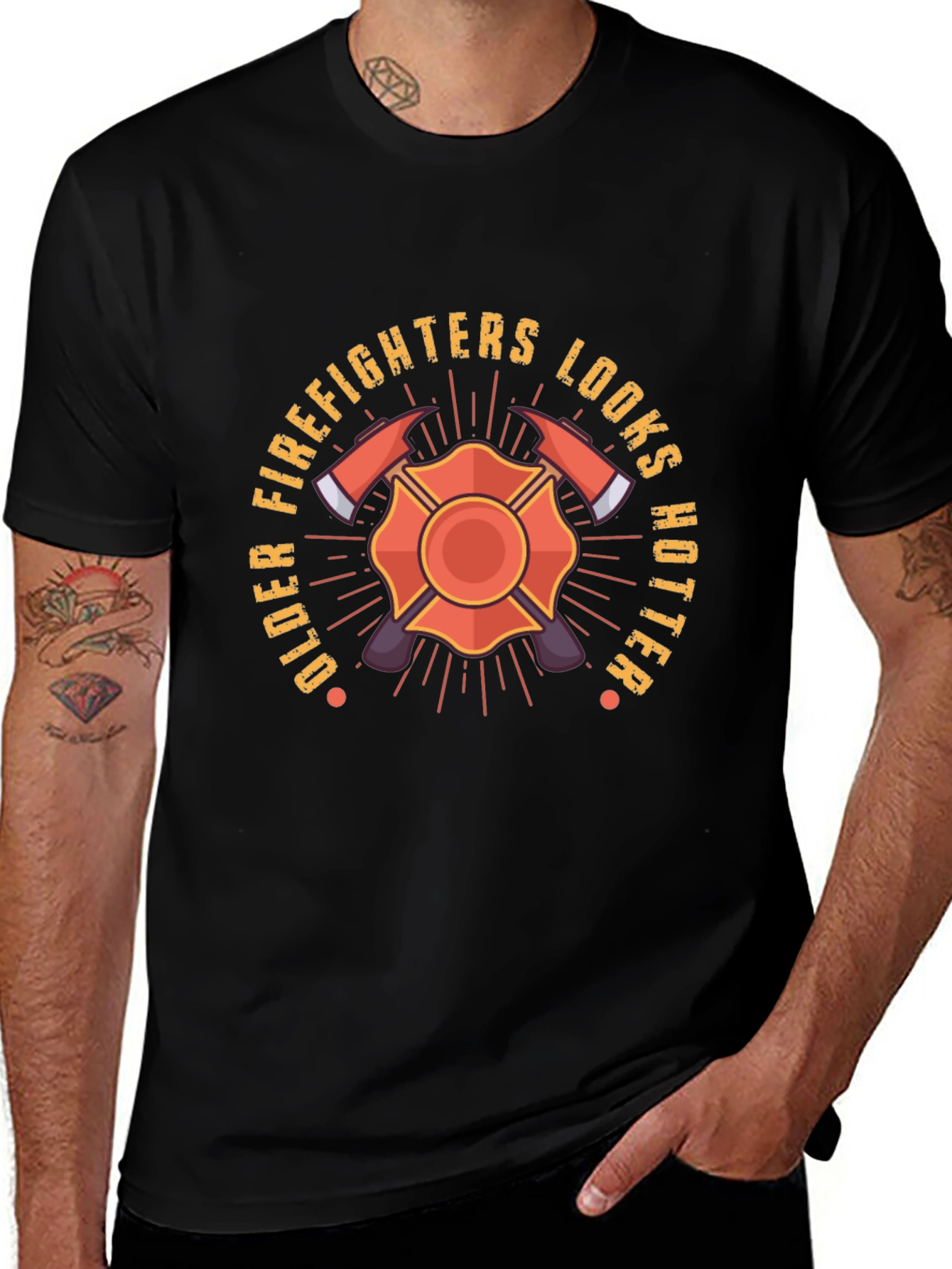 Older Firefighters Look Hotter T-Shirt