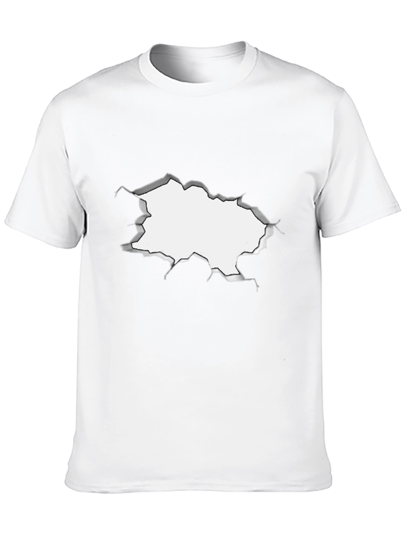 Torn Black Tee - Underneath!