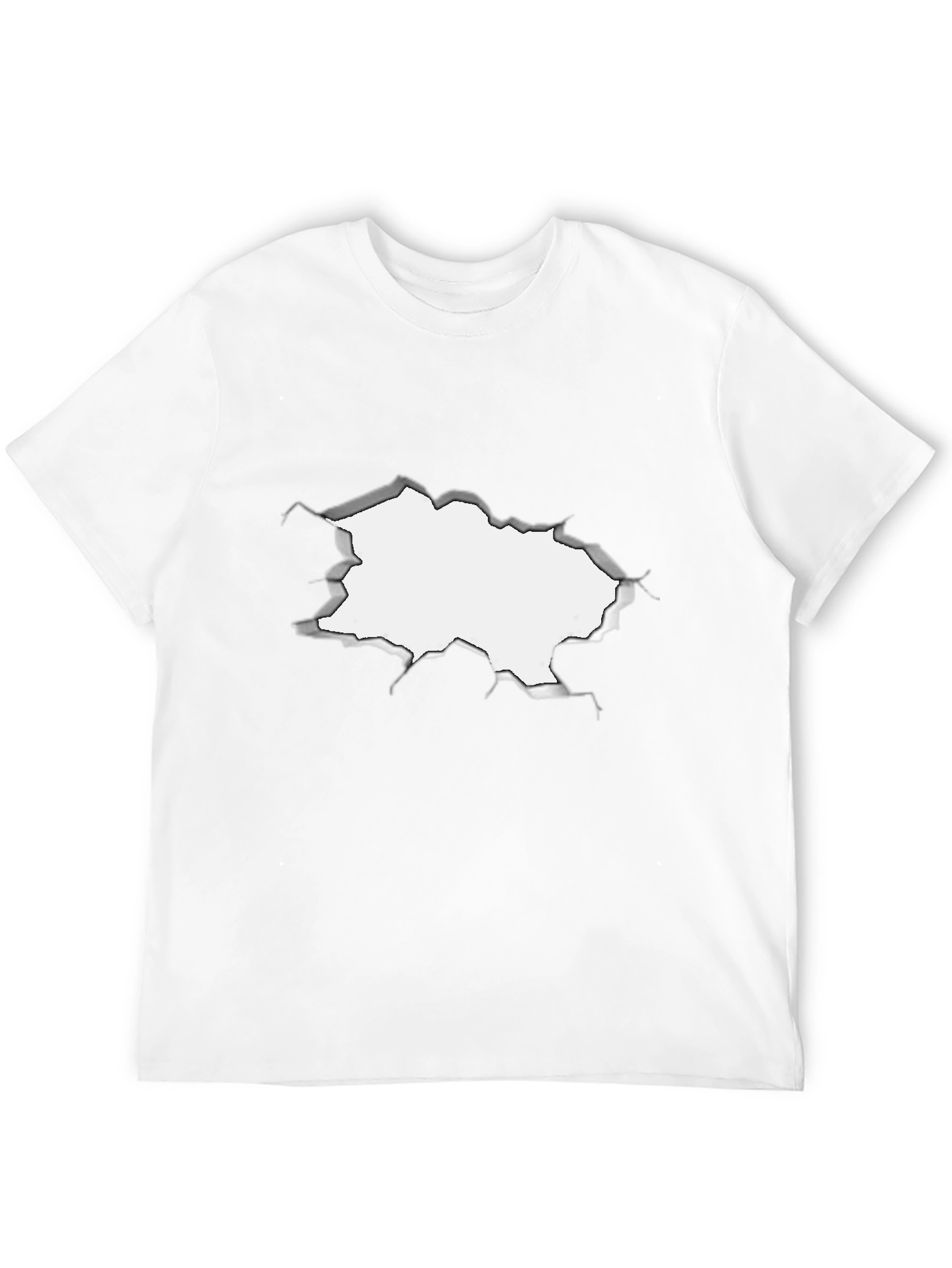 Torn Black Tee - Underneath!