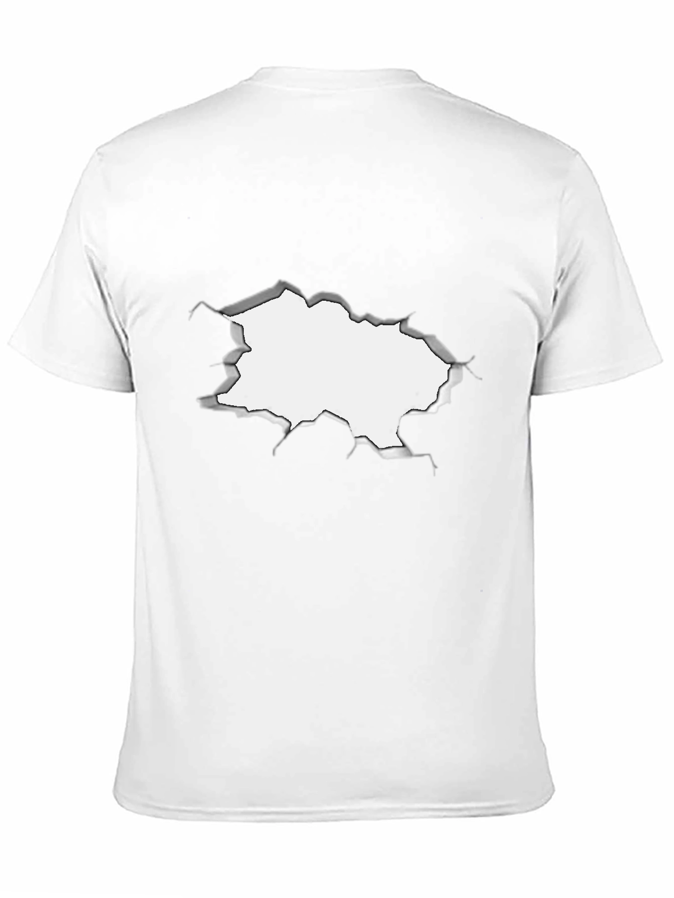 Torn Black Tee - Underneath!