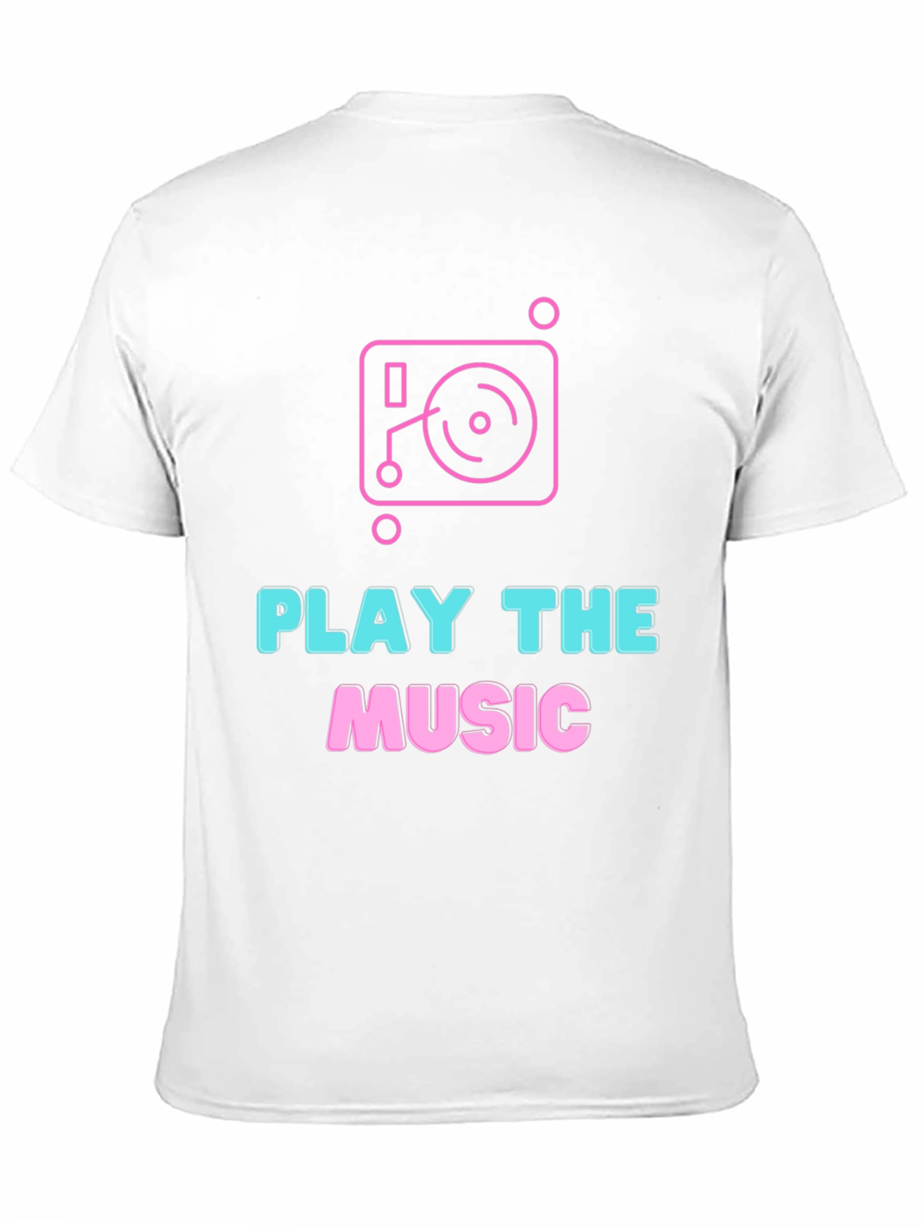 Play the Music Graphic Tee - Black Cotton T-Shirt
