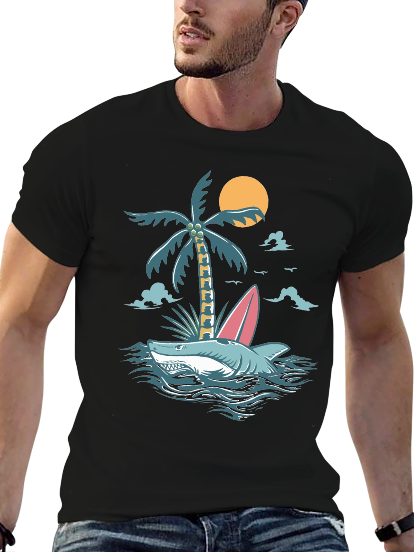 Tropical Shark Tee