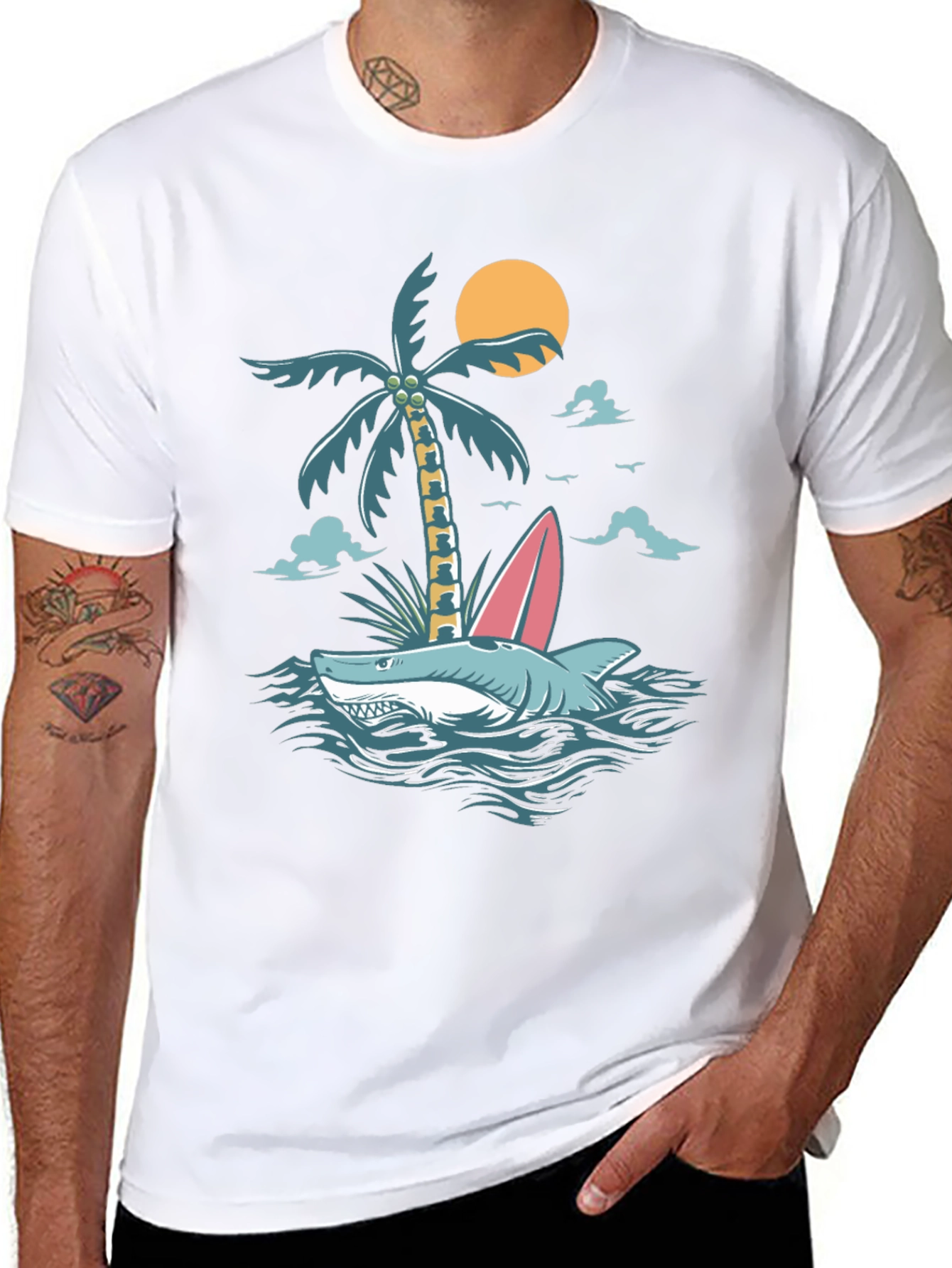 Tropical Shark Tee