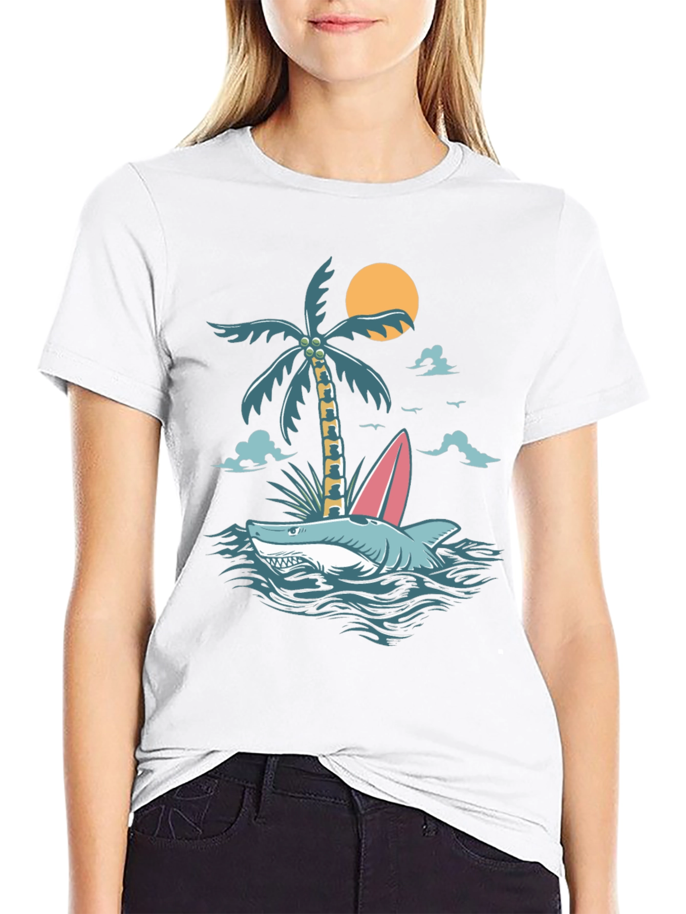 Tropical Shark Tee