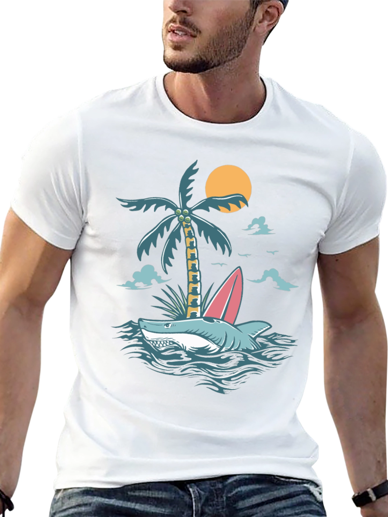Tropical Shark Tee