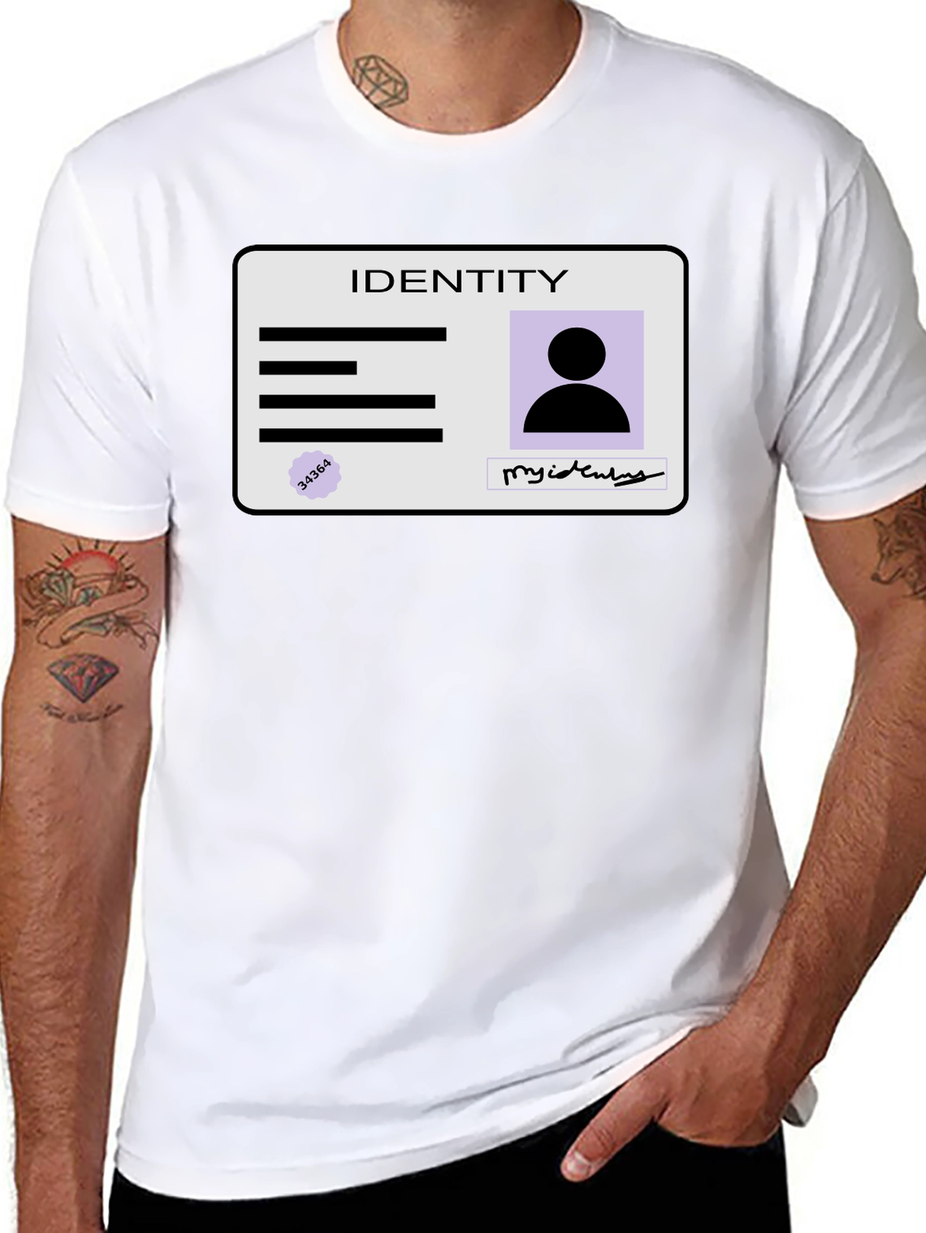Identity Card Graphic Tee - Unisex Fashion