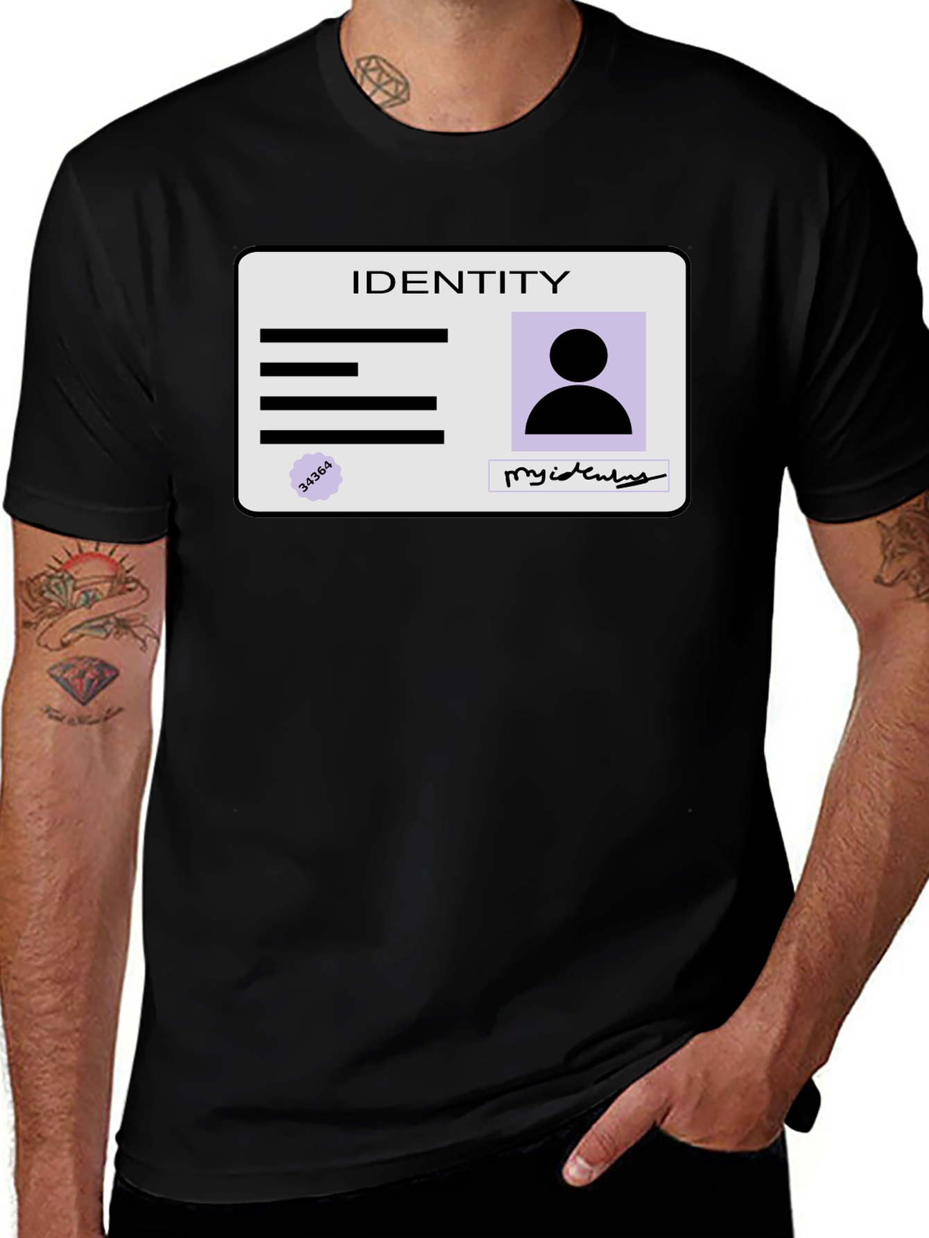 Identity Card Graphic Tee - Unisex Fashion