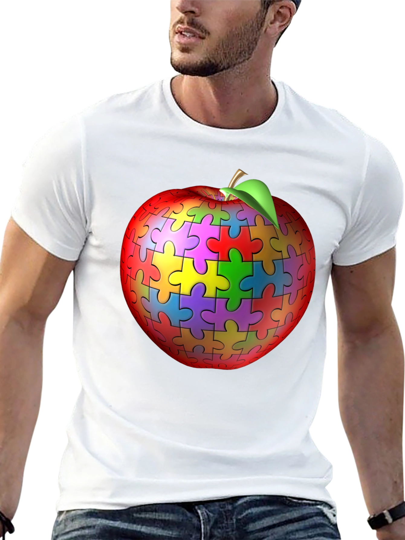 Puzzle Apple Graphic Tee