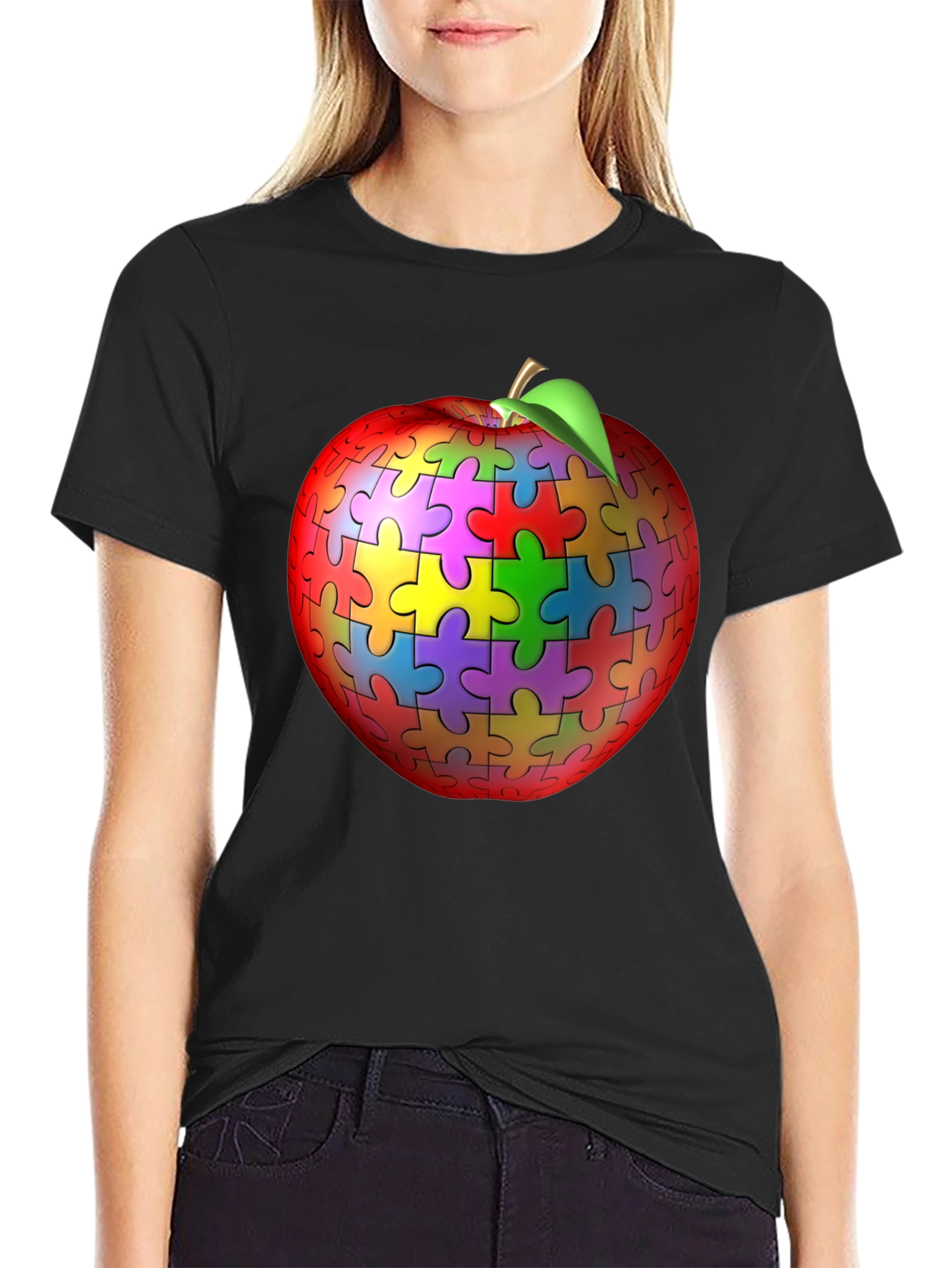 Puzzle Apple Graphic Tee