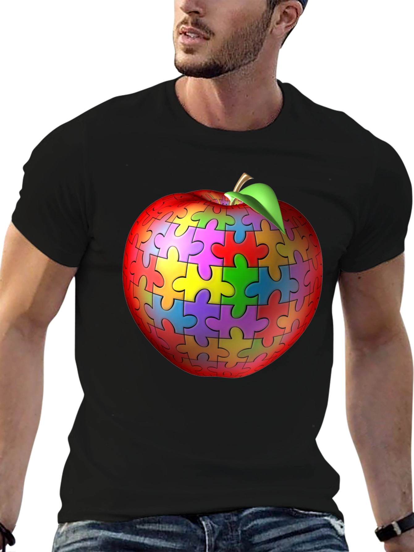 Puzzle Apple Graphic Tee