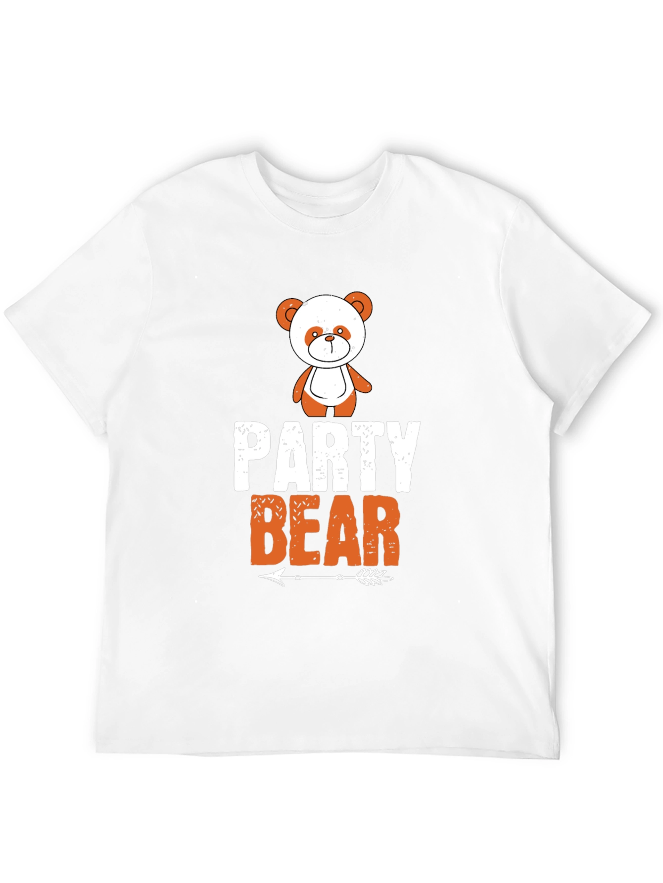 Party Bear Graphic Tee - Black Cotton T-Shirt