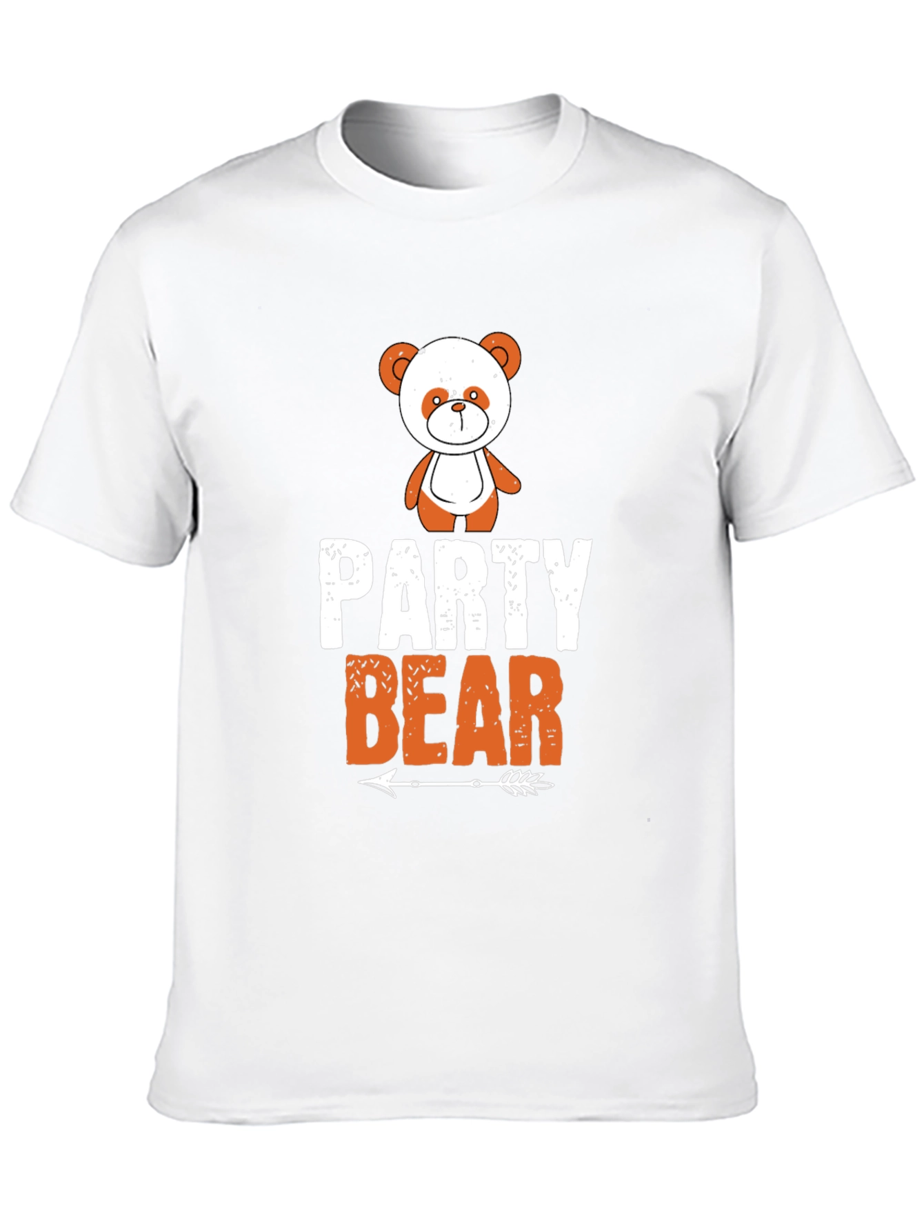 Party Bear Graphic Tee - Black Cotton T-Shirt