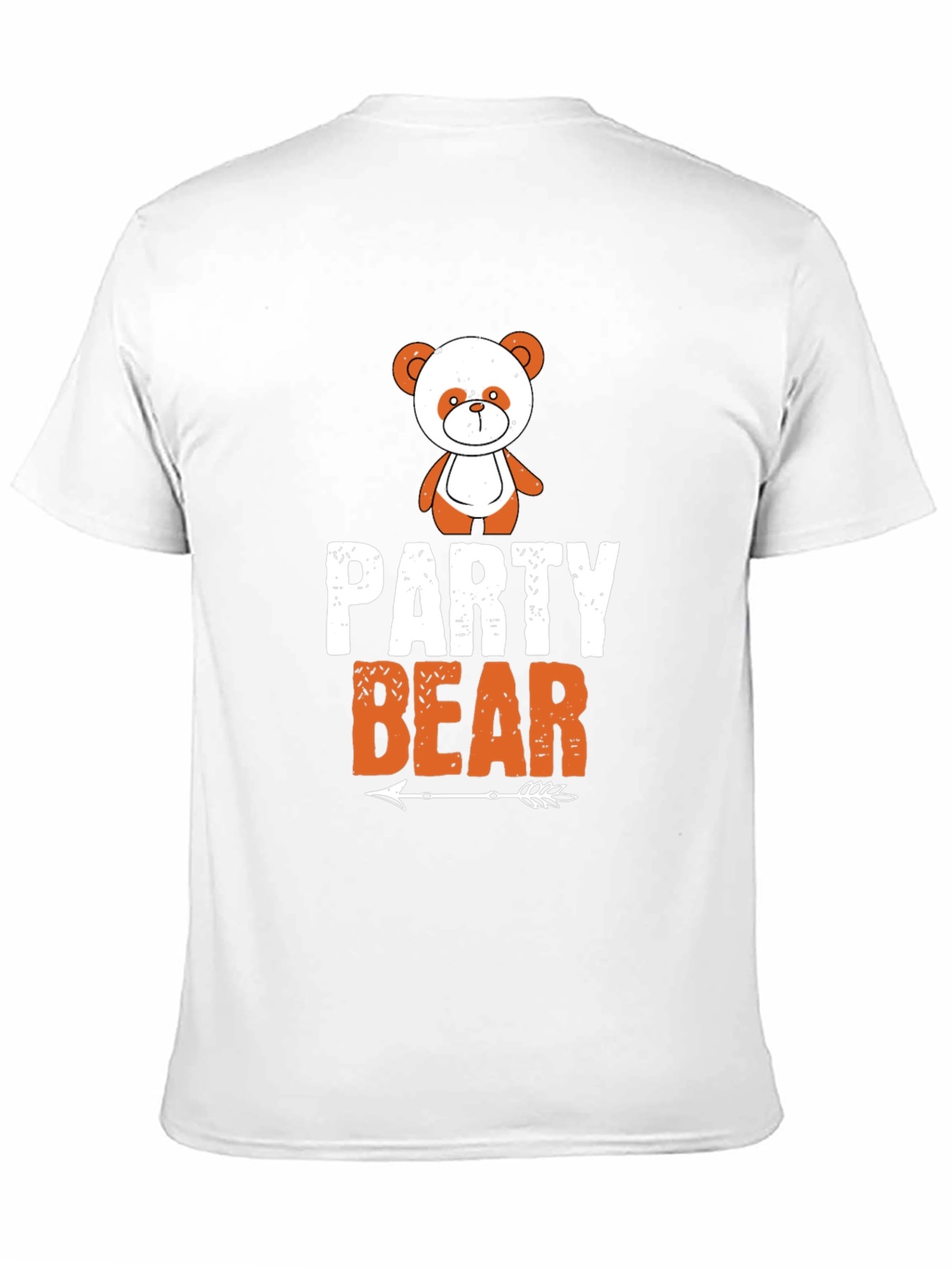 Party Bear Graphic Tee - Black Cotton T-Shirt