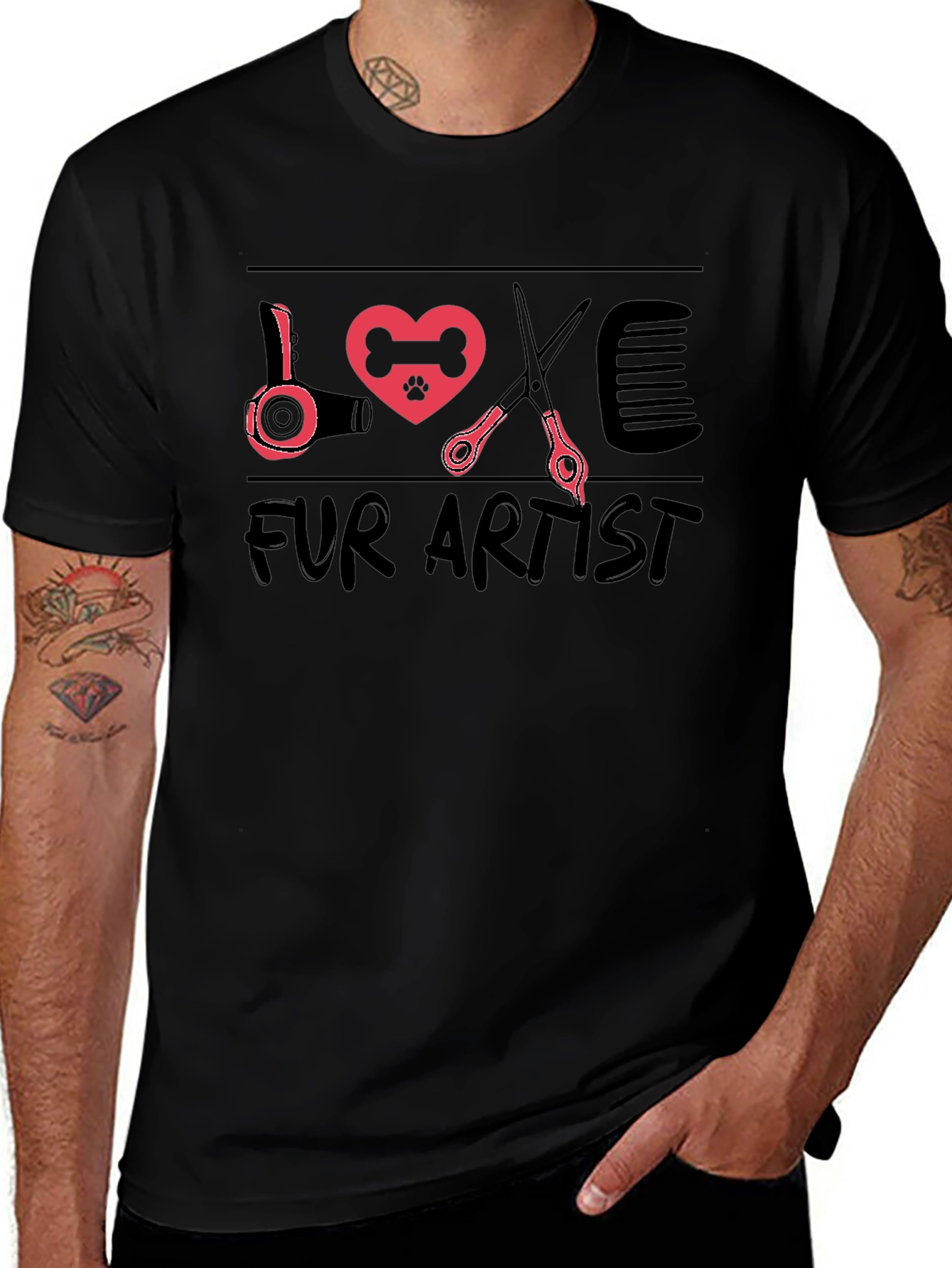 Fur Artist Graphic T-Shirt