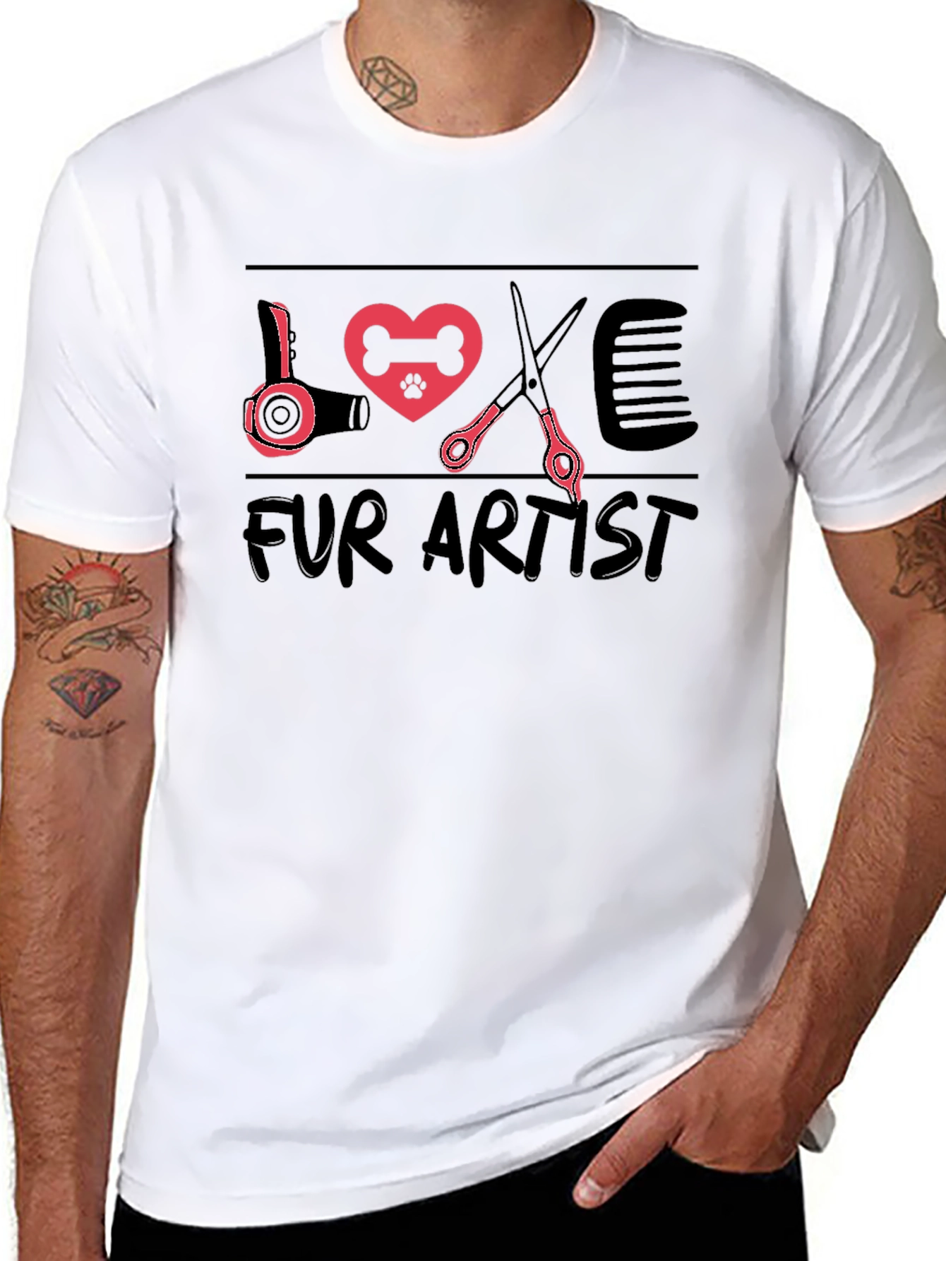 Fur Artist Graphic T-Shirt