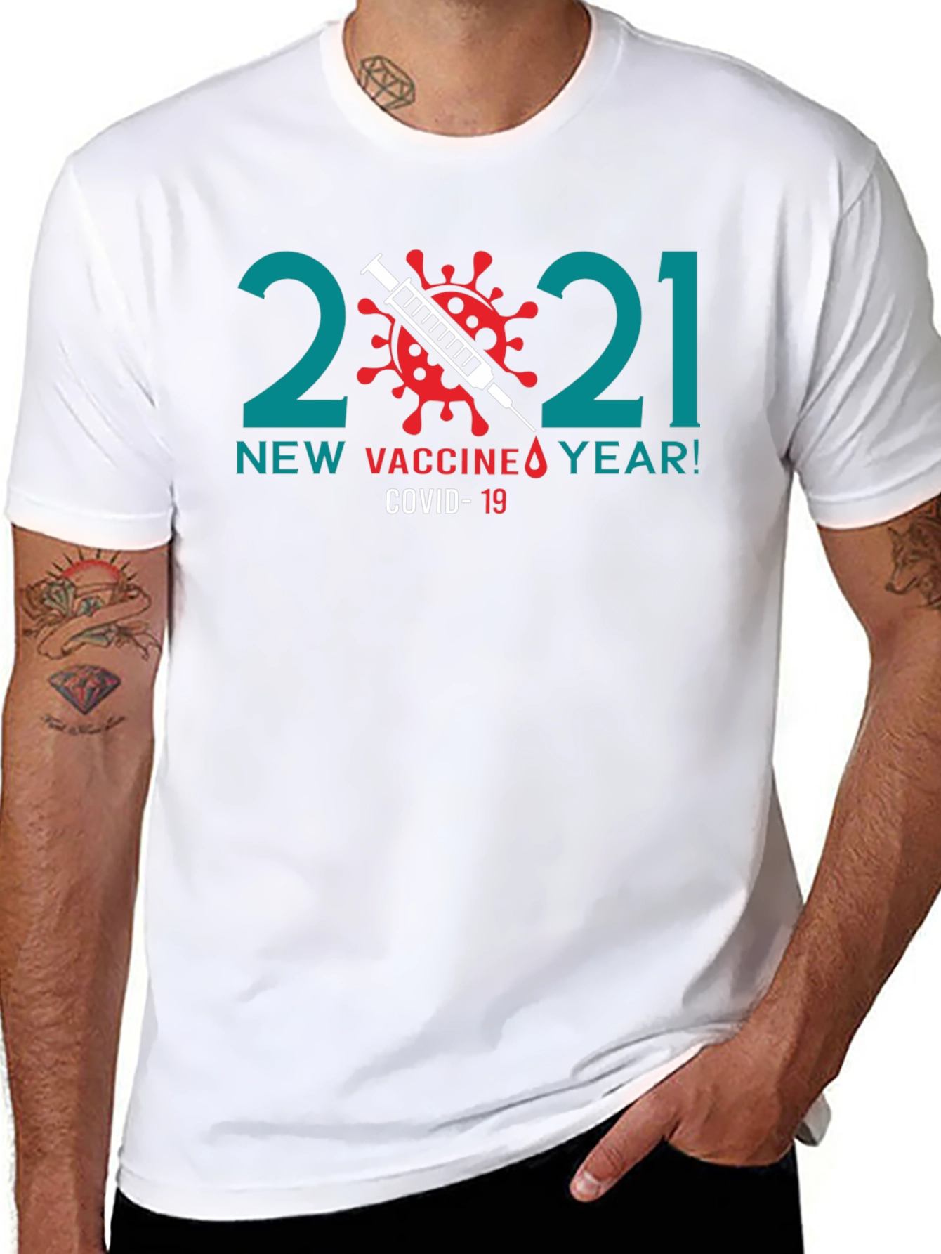 New Vaccine Year 2021 Graphic Tee