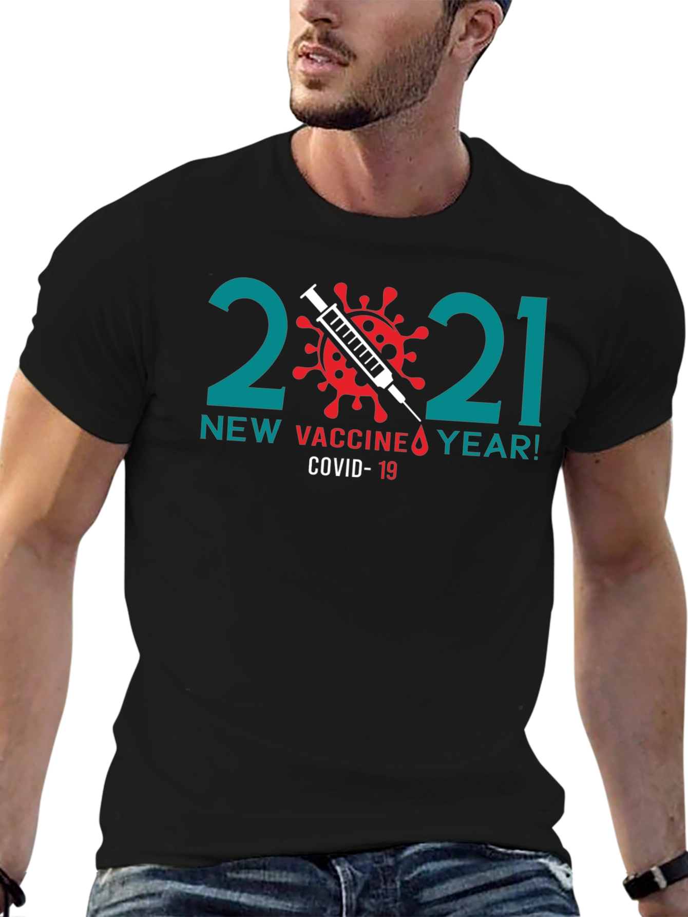 New Vaccine Year 2021 Graphic Tee