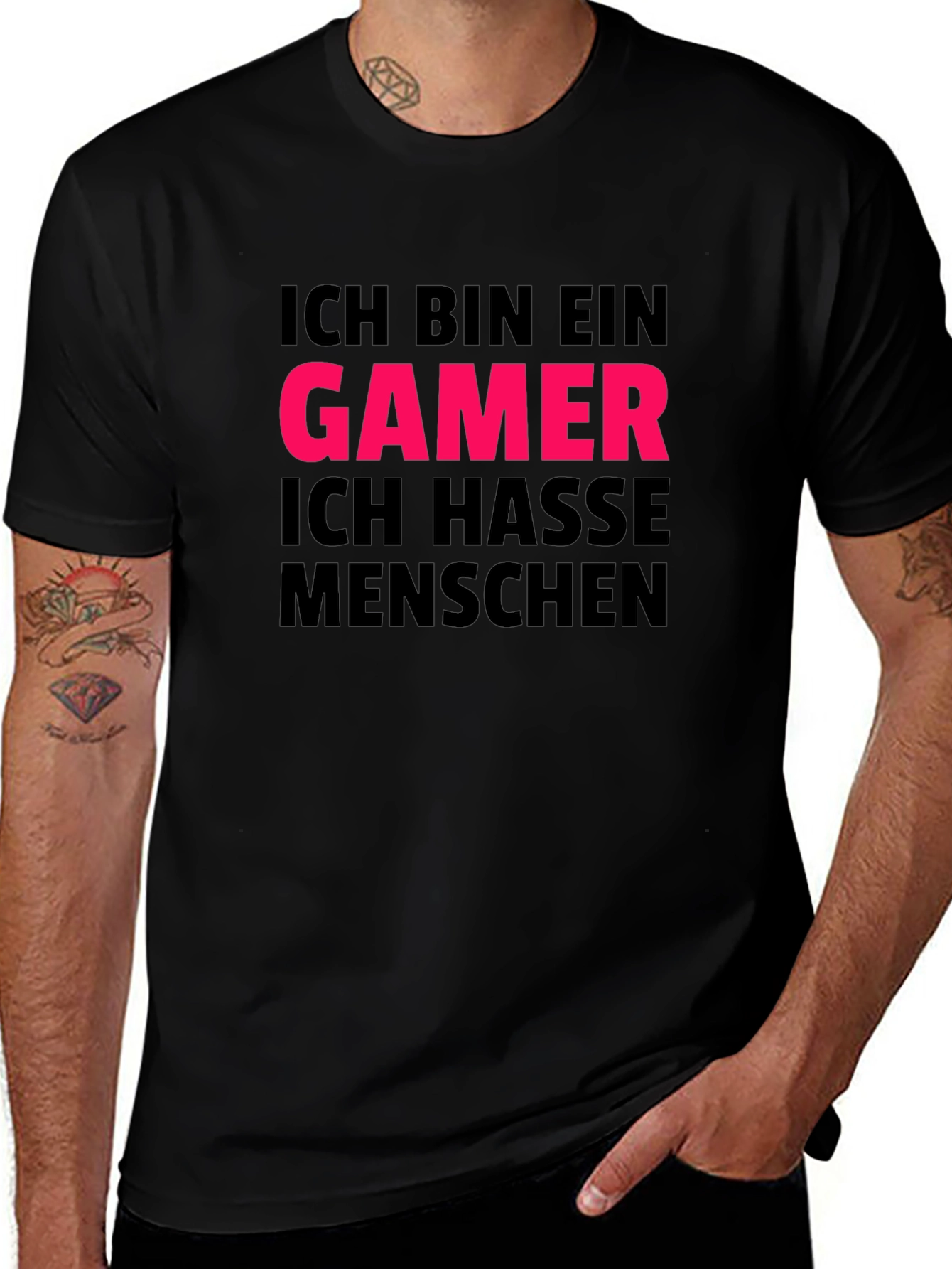 Ich Bin Ein Gamer T-Shirt - Black