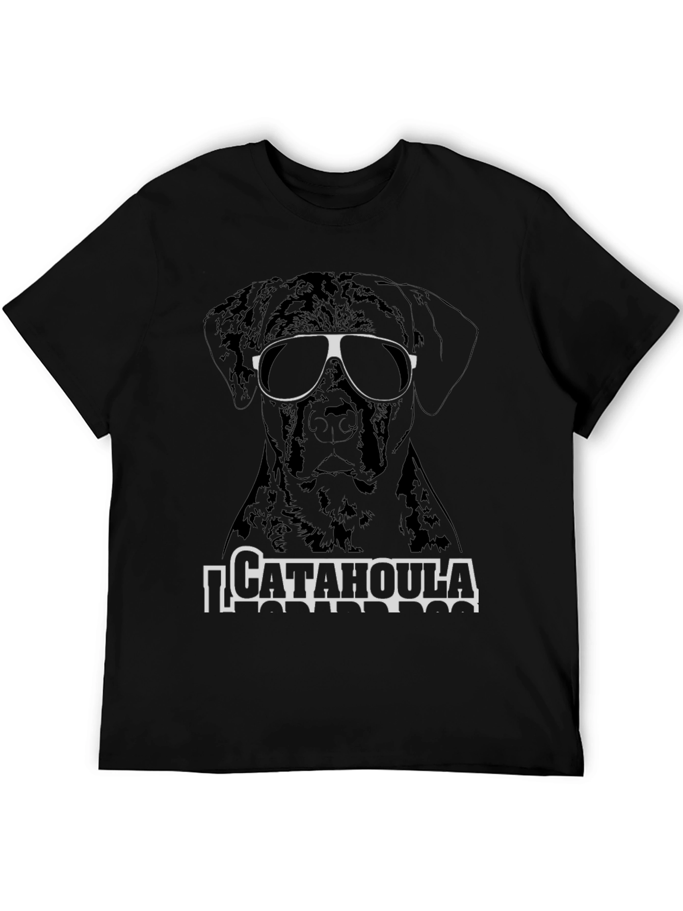 Cool Catahoula Dog T-Shirt - Unisex Black Tee