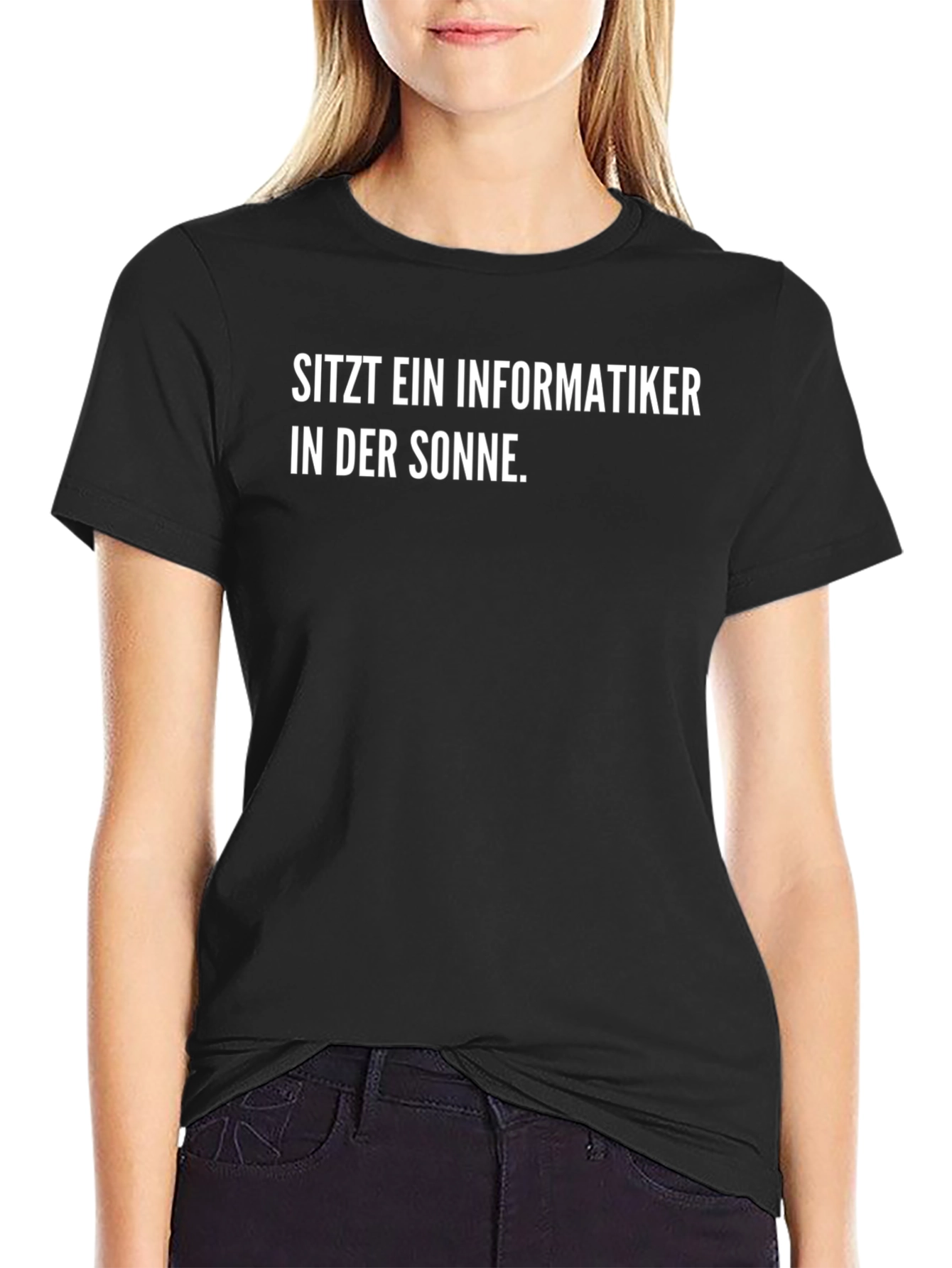 SITZT EIN INFORMATIKER T-Shirt Funny Programmer Tee