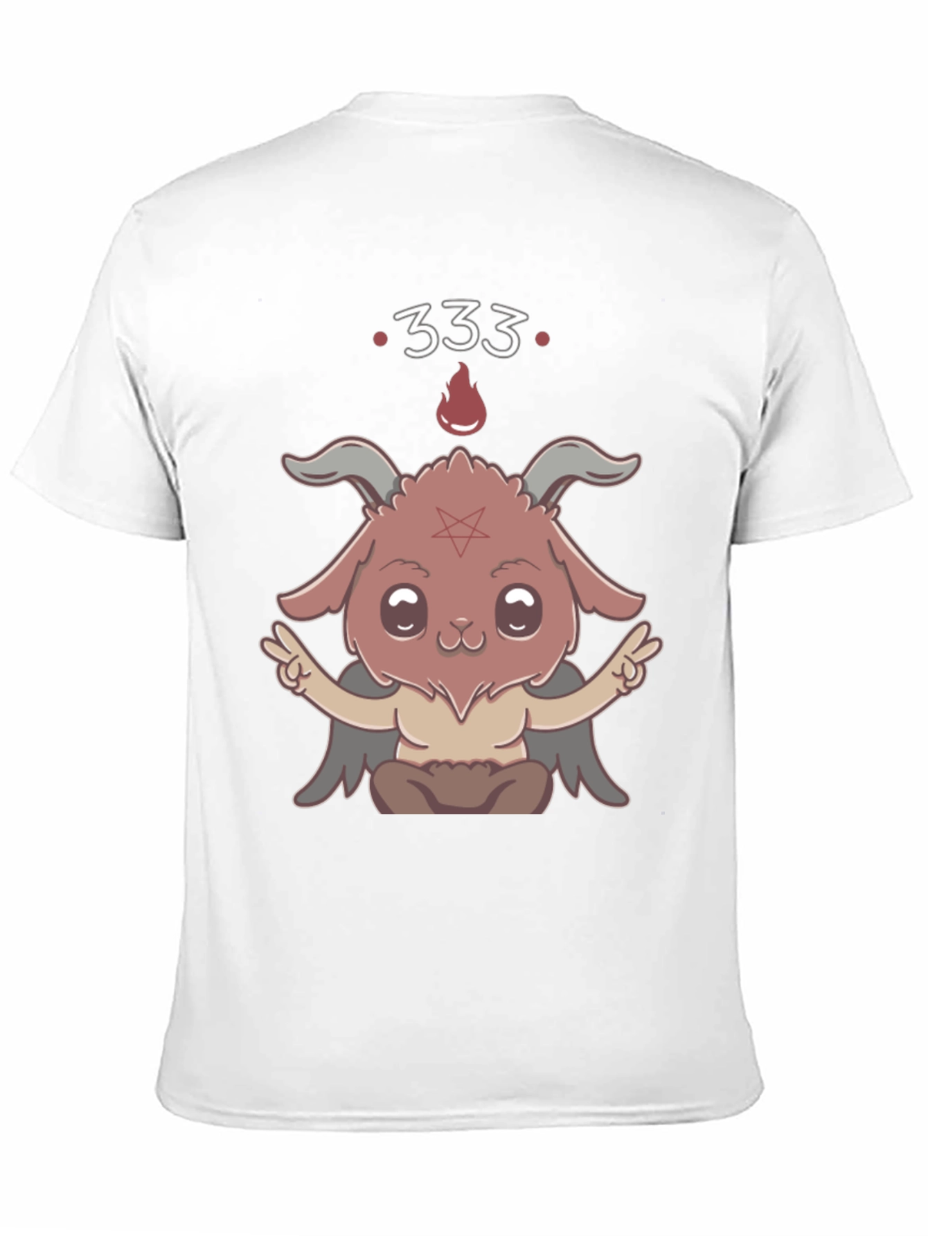 Kawaii Baphomet T-Shirt - Cute Satanic Design