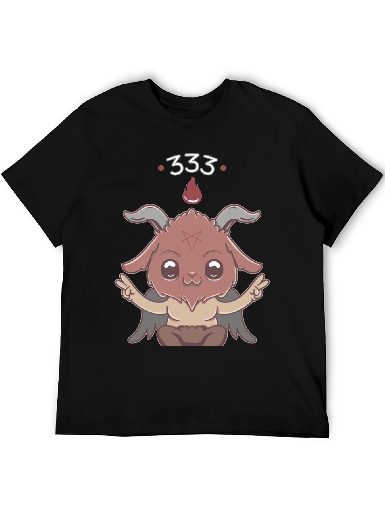 Kawaii Baphomet T-Shirt - Cute Satanic Design