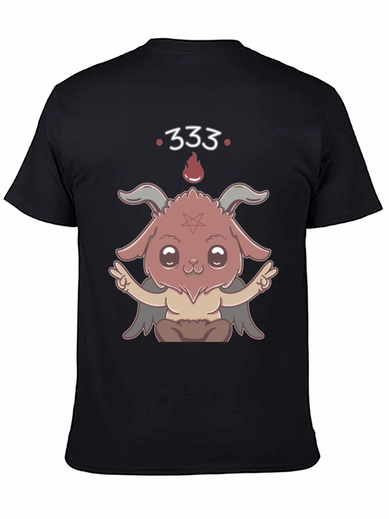 Kawaii Baphomet T-Shirt - Cute Satanic Design