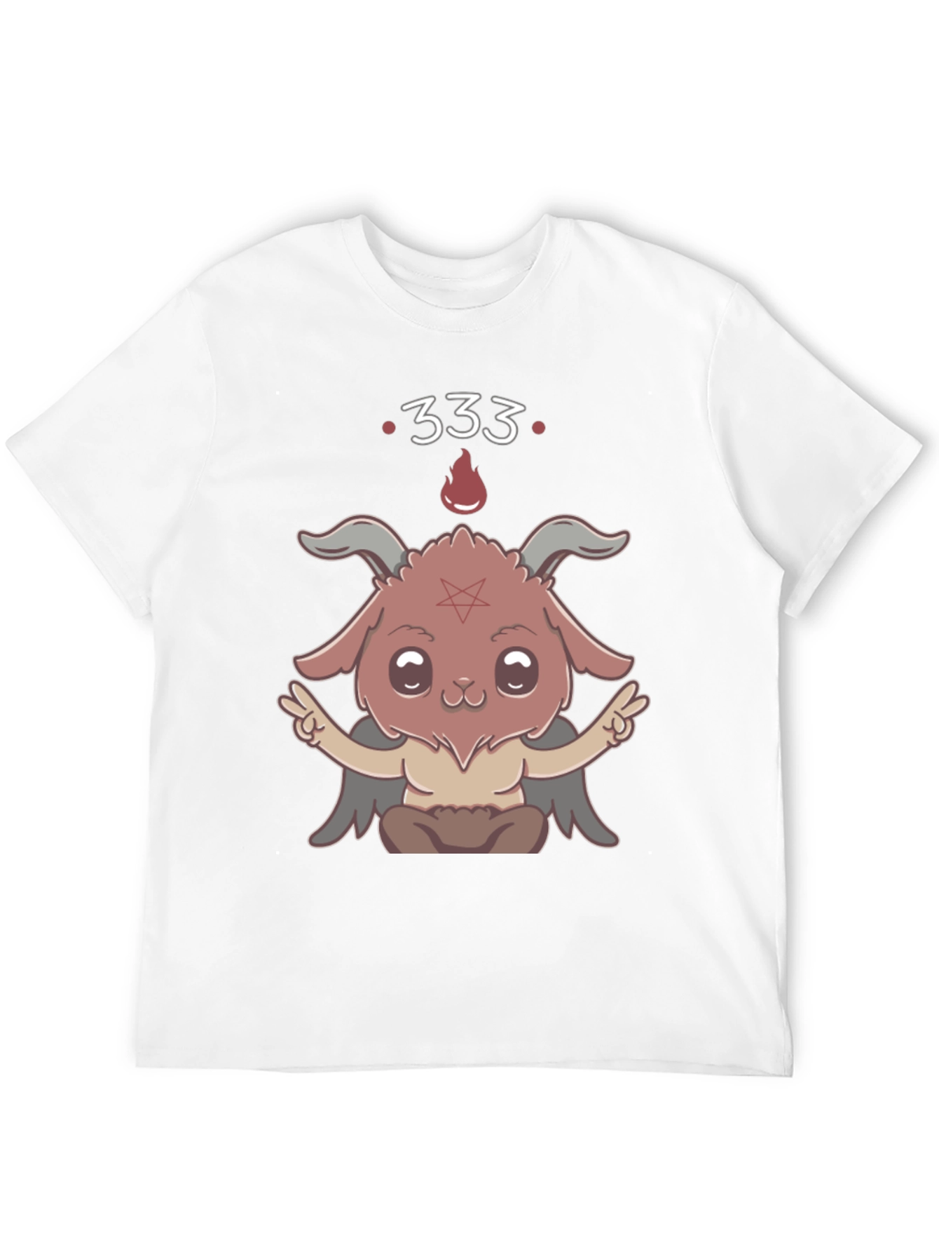 Kawaii Baphomet T-Shirt - Cute Satanic Design