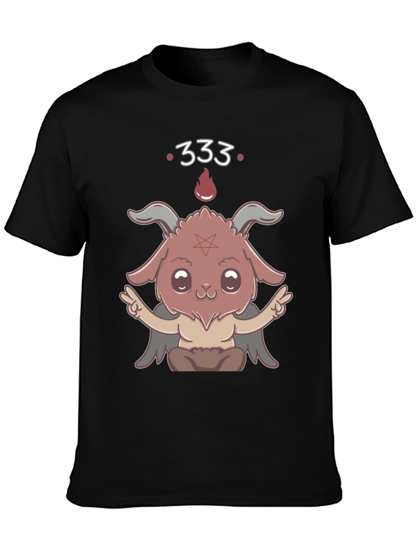 Kawaii Baphomet T-Shirt - Cute Satanic Design